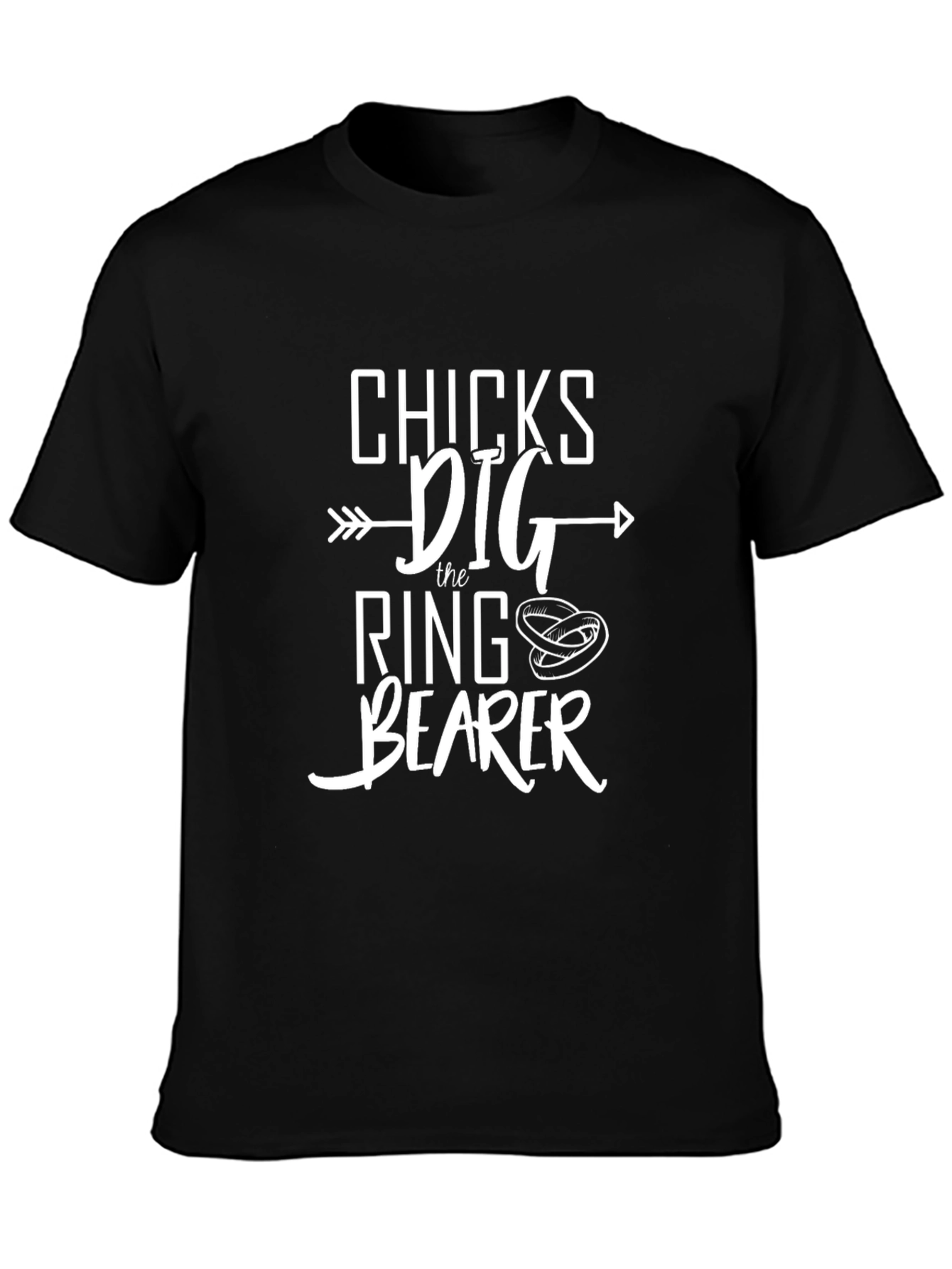 Chicks Dig The Ring Bearer Graphic T-Shirt