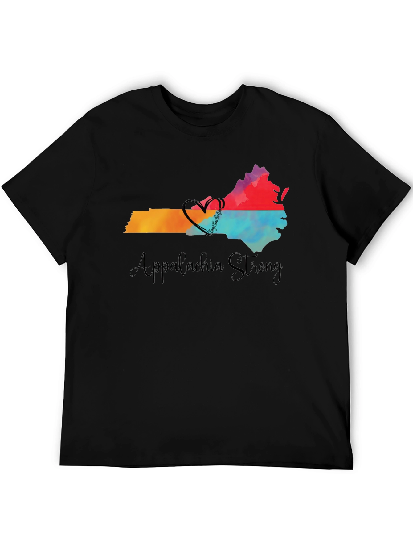 Appalachia Strong Black Graphic Tee