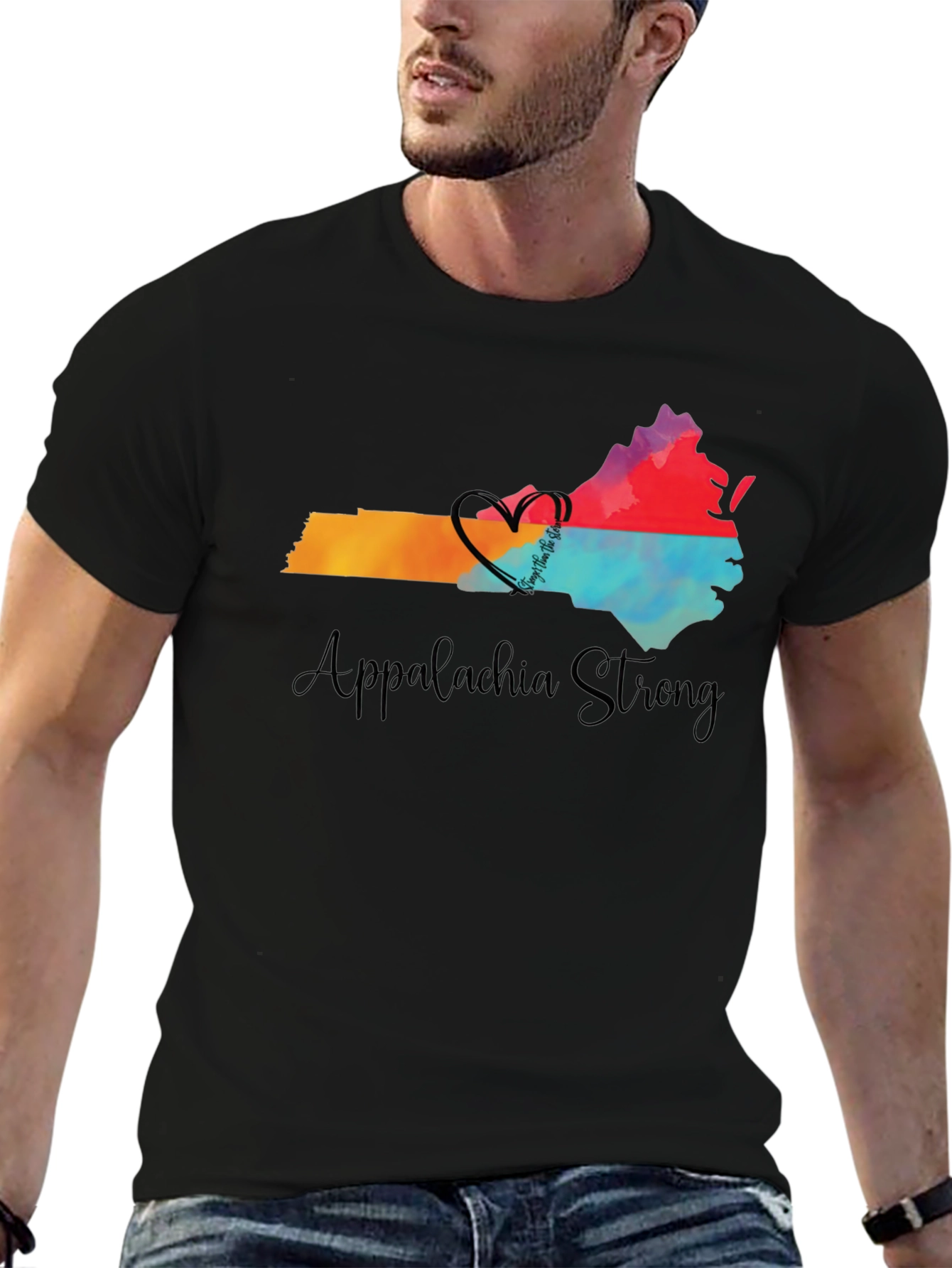 Appalachia Strong Black Graphic Tee