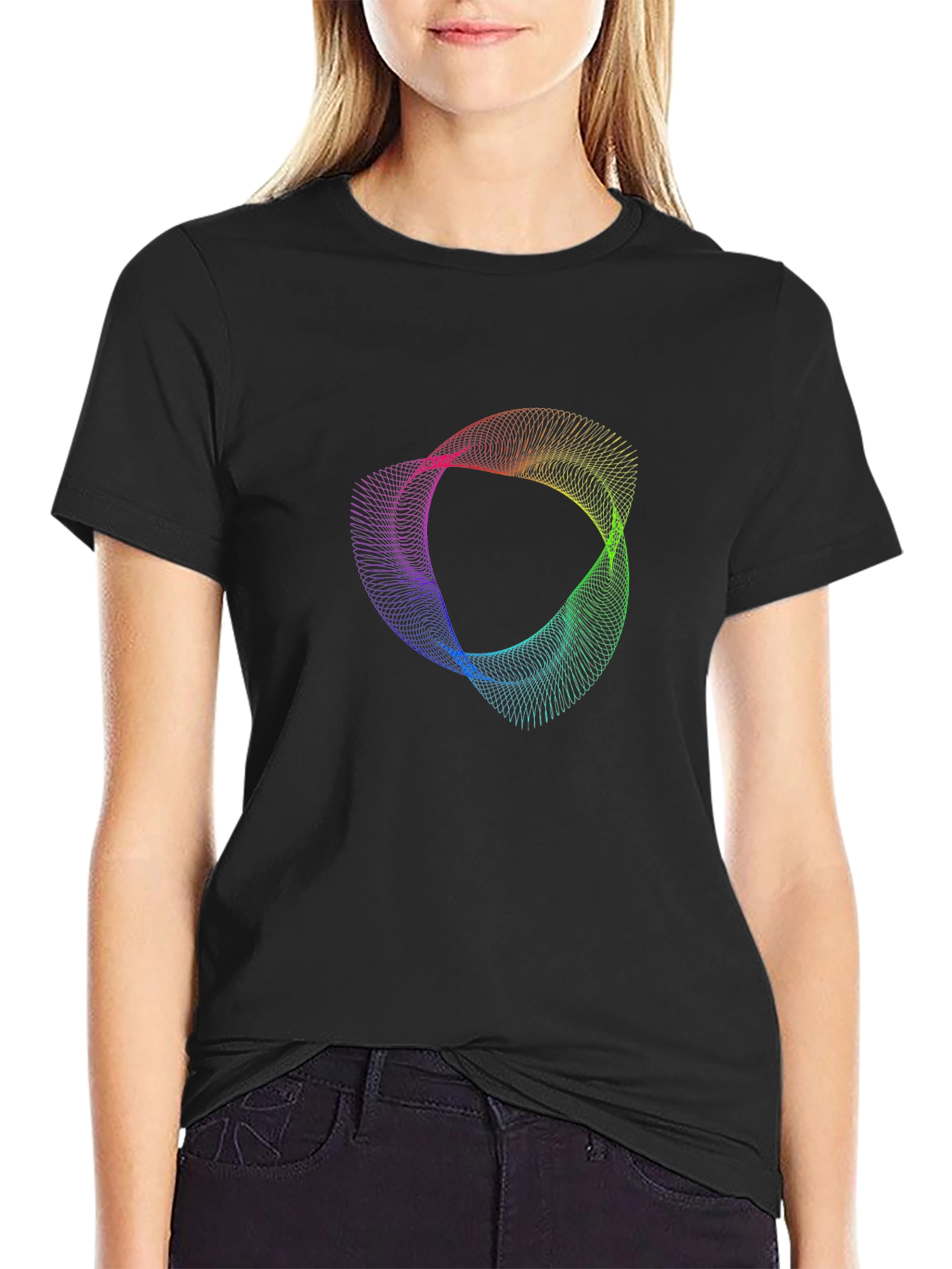 Abstract Rainbow Geometric Tee