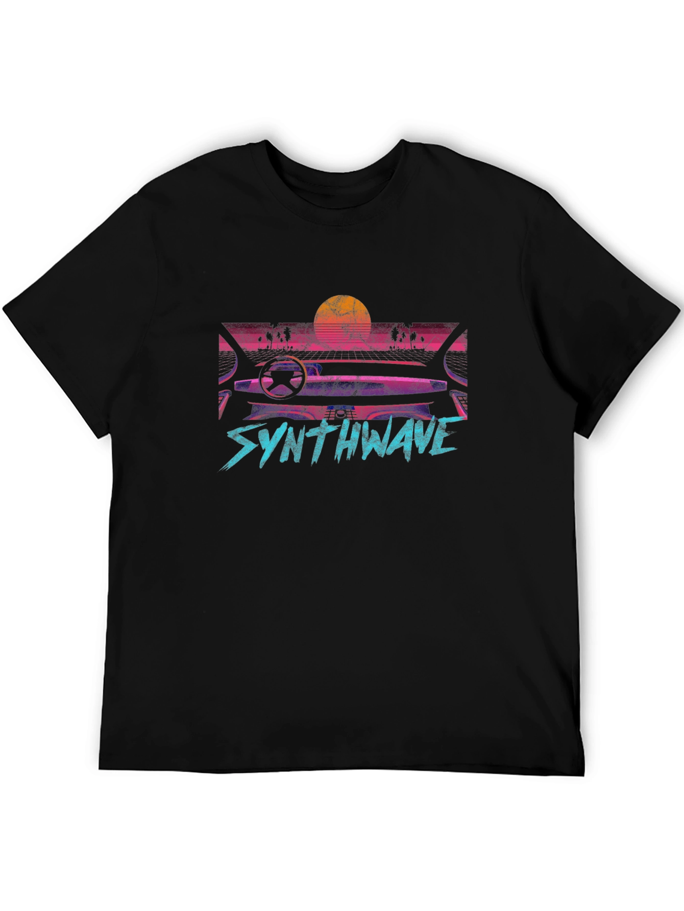 Synthwave Retro Car Graphic T-Shirt
