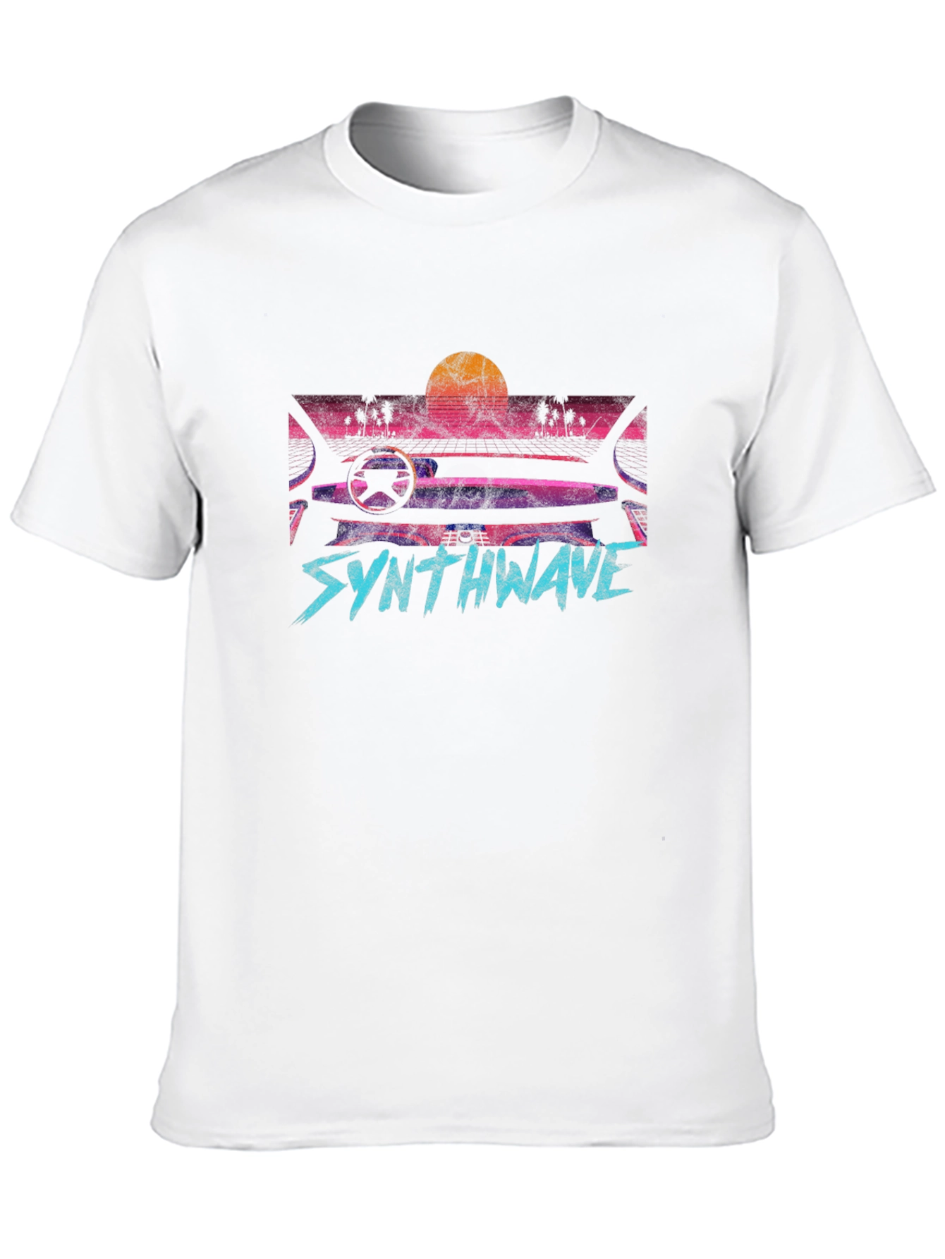 Synthwave Retro Car Graphic T-Shirt