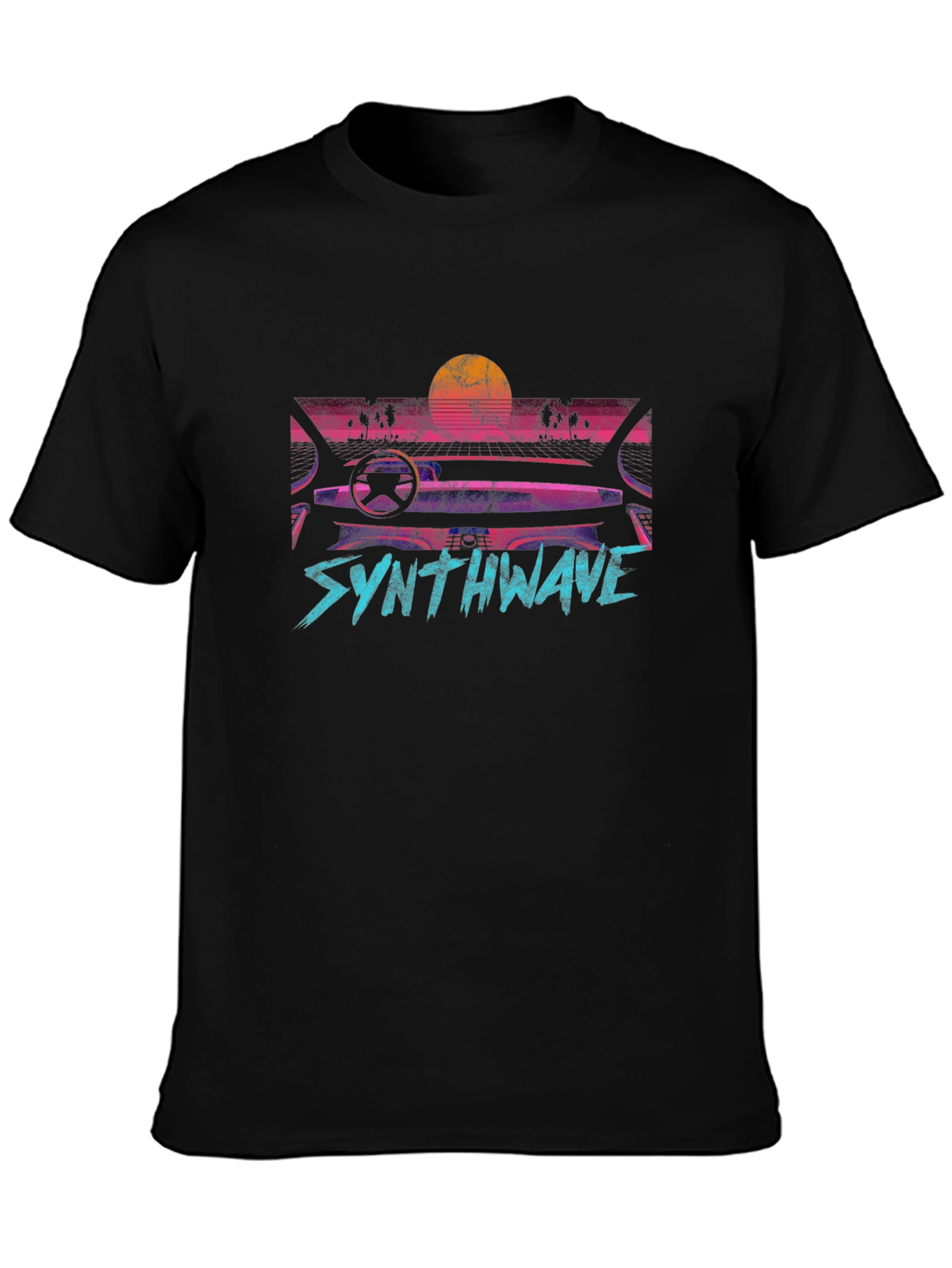 Synthwave Retro Car Graphic T-Shirt