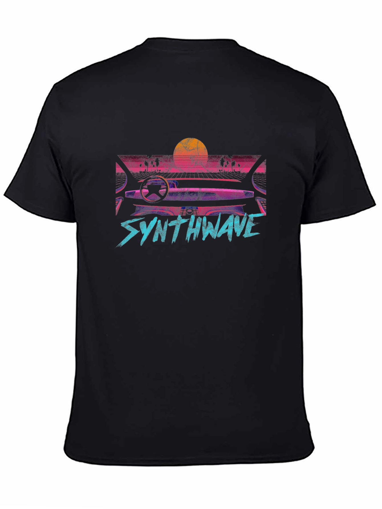 Synthwave Retro Car Graphic T-Shirt