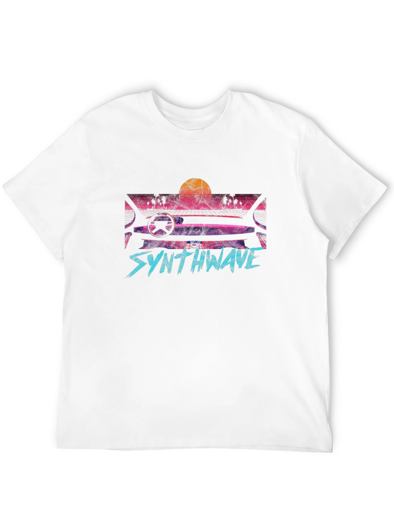 Synthwave Retro Car Graphic T-Shirt