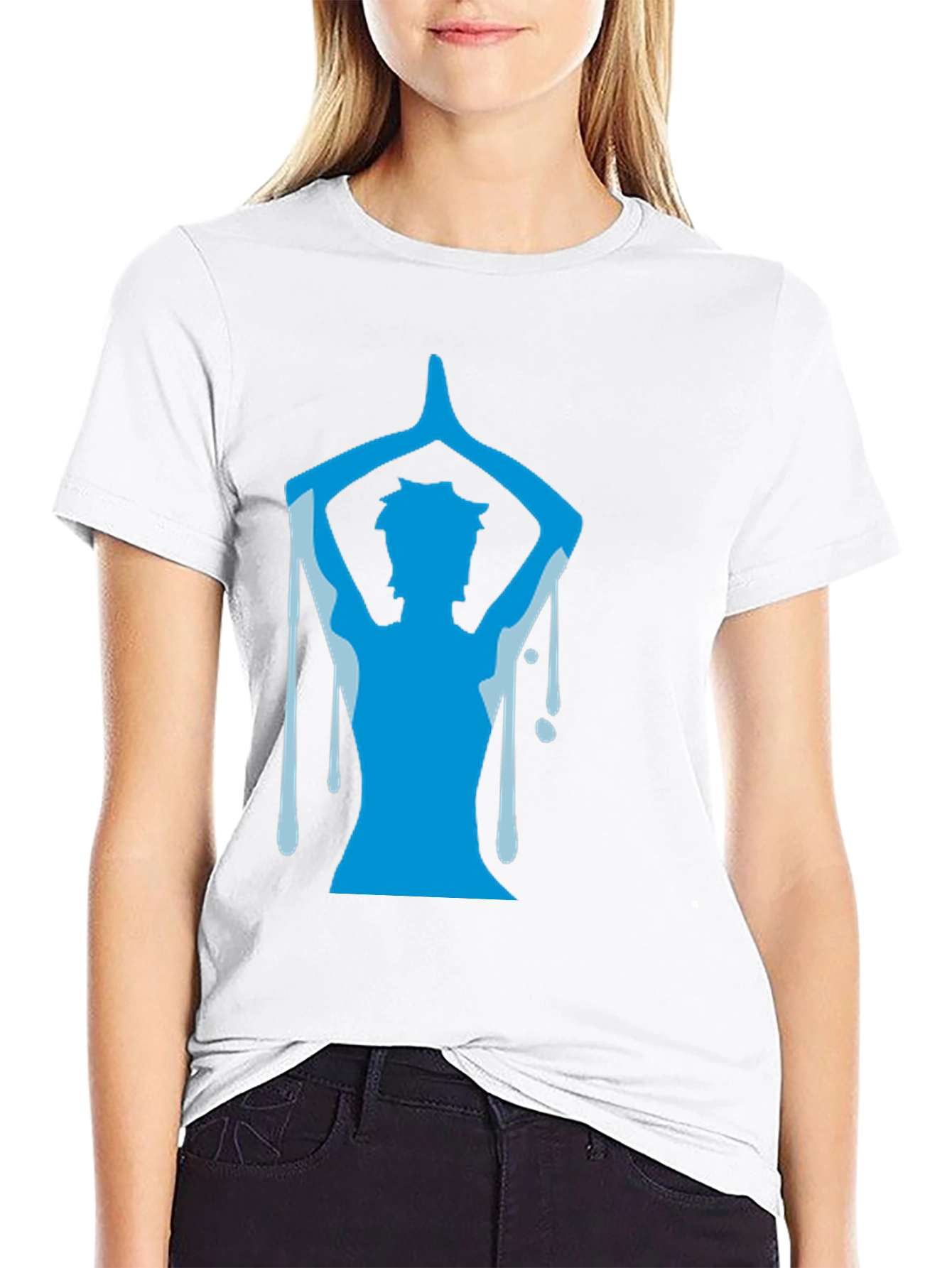 Yoga Pose Graphic T-Shirt - Black
