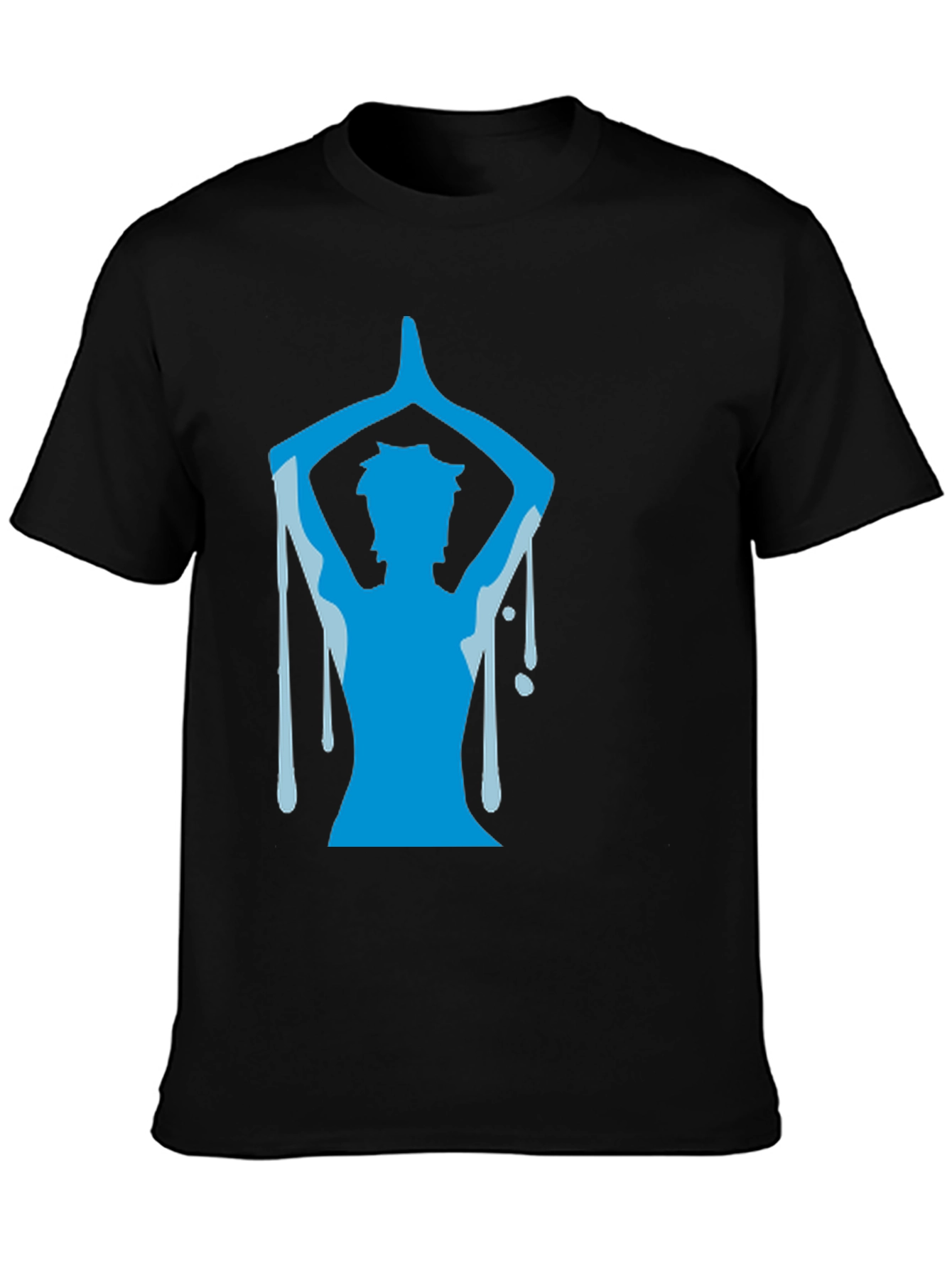 Yoga Pose Graphic T-Shirt - Black