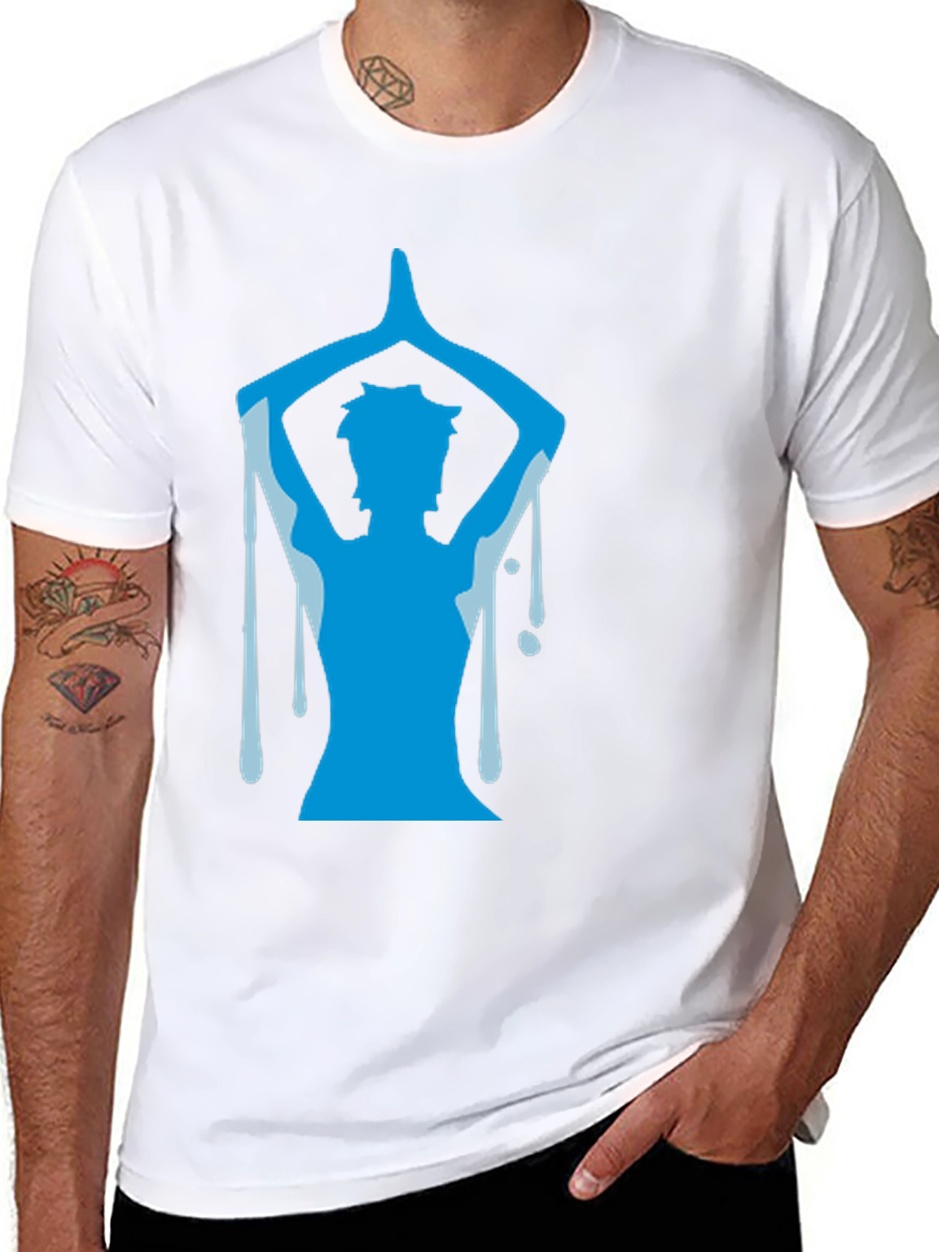 Yoga Pose Graphic T-Shirt - Black
