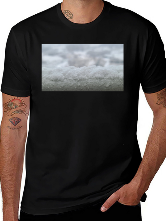 Snowy Surface Graphic Tee - Modern Casual Style