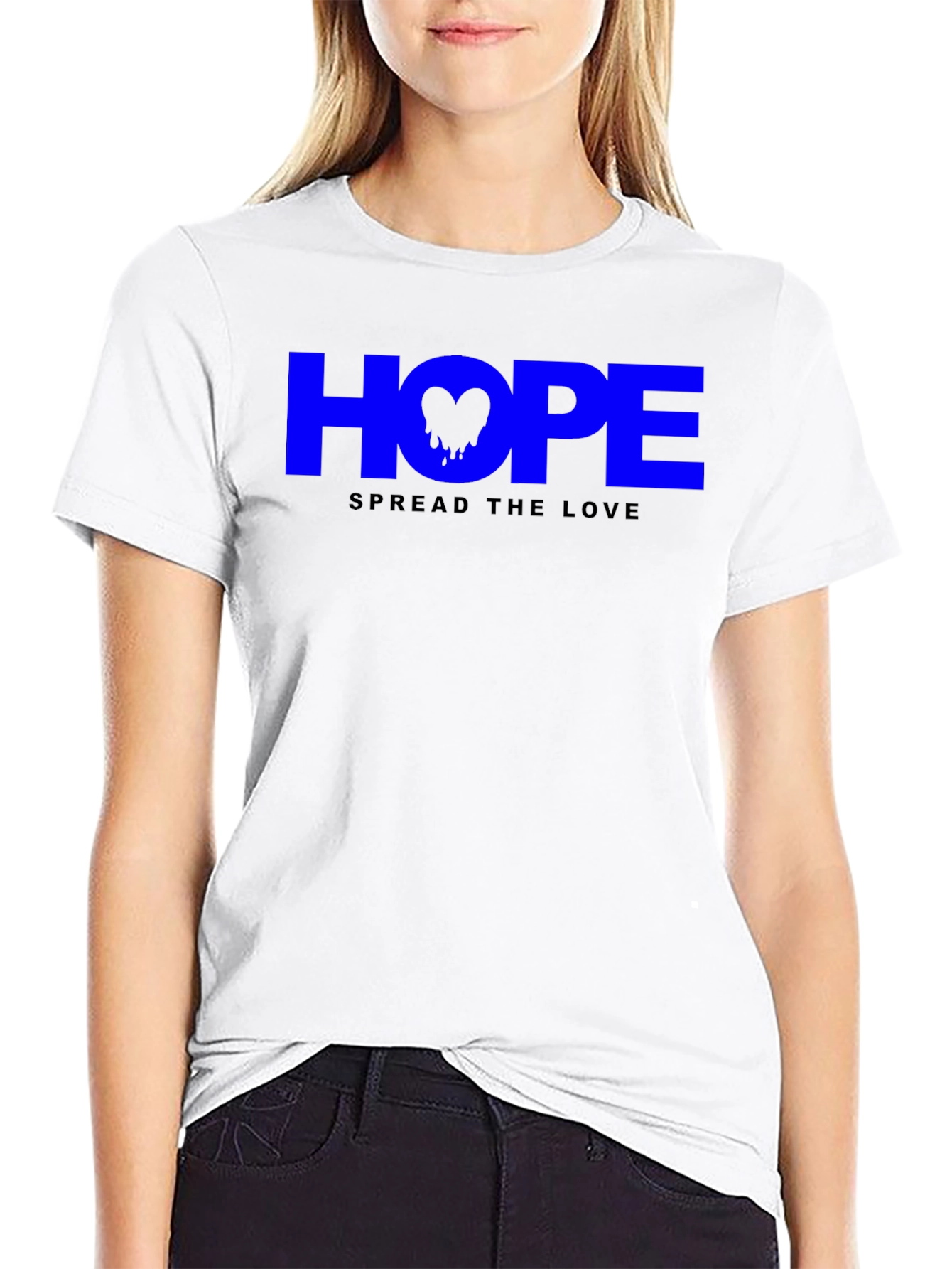 Hope Spread Love Graphic Tee - Soft Cotton Blend