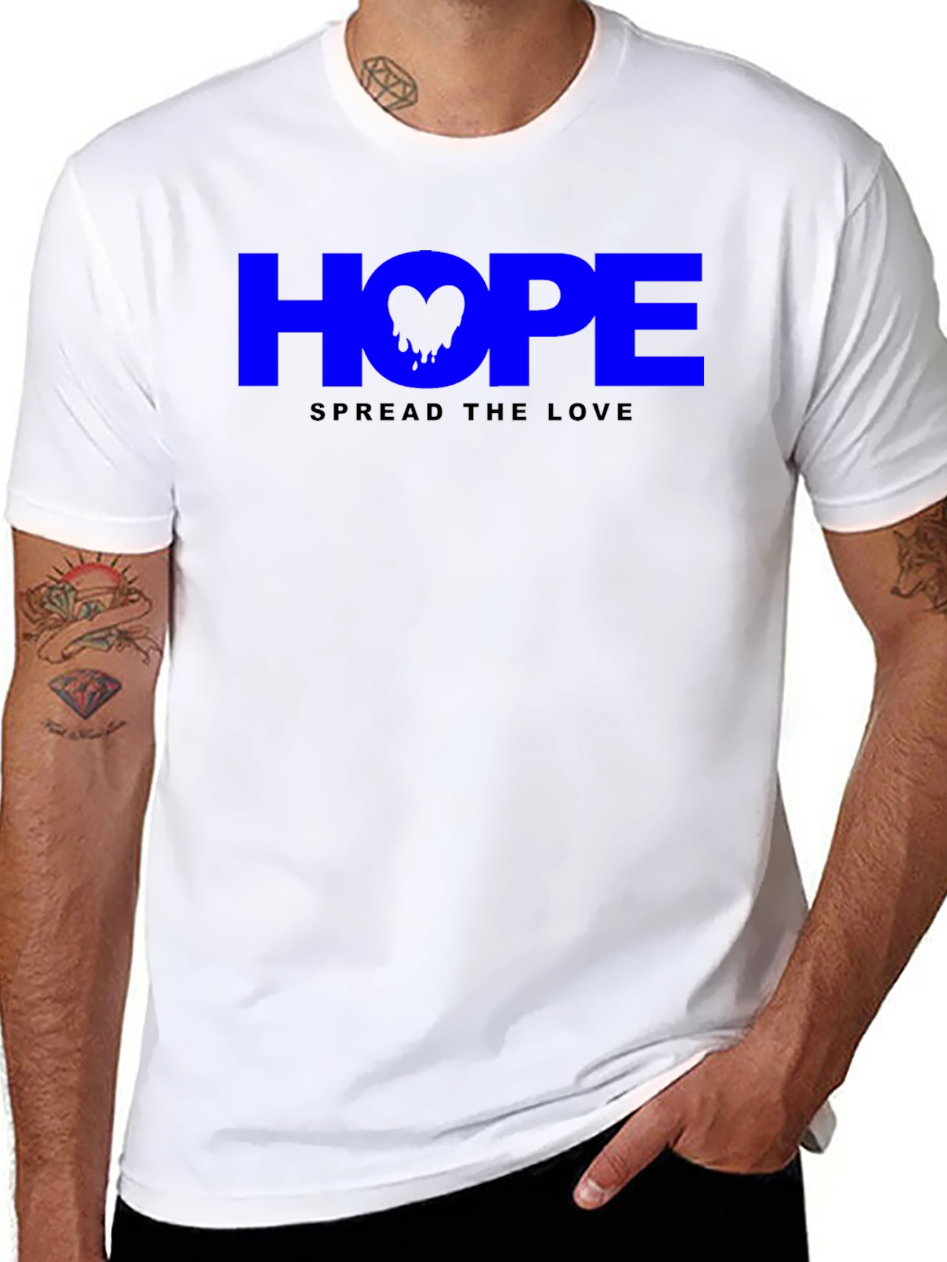 Hope Spread Love Graphic Tee - Soft Cotton Blend