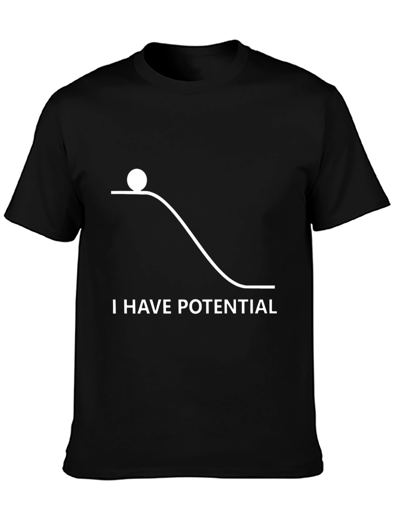 Potential Energy Humor Graphic T-Shirt