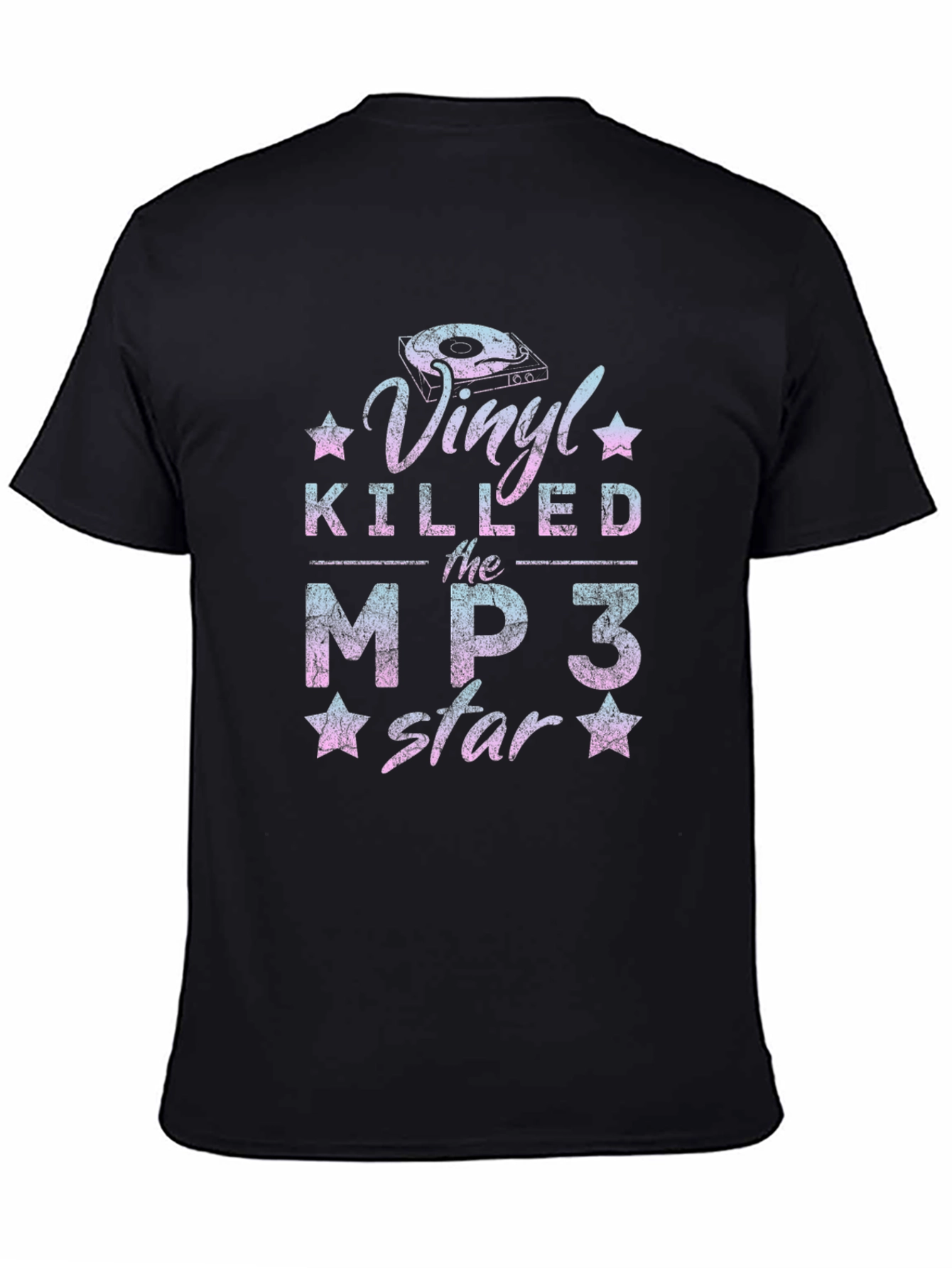Vinyl Killed the MP3 Star Graphic T-Shirt