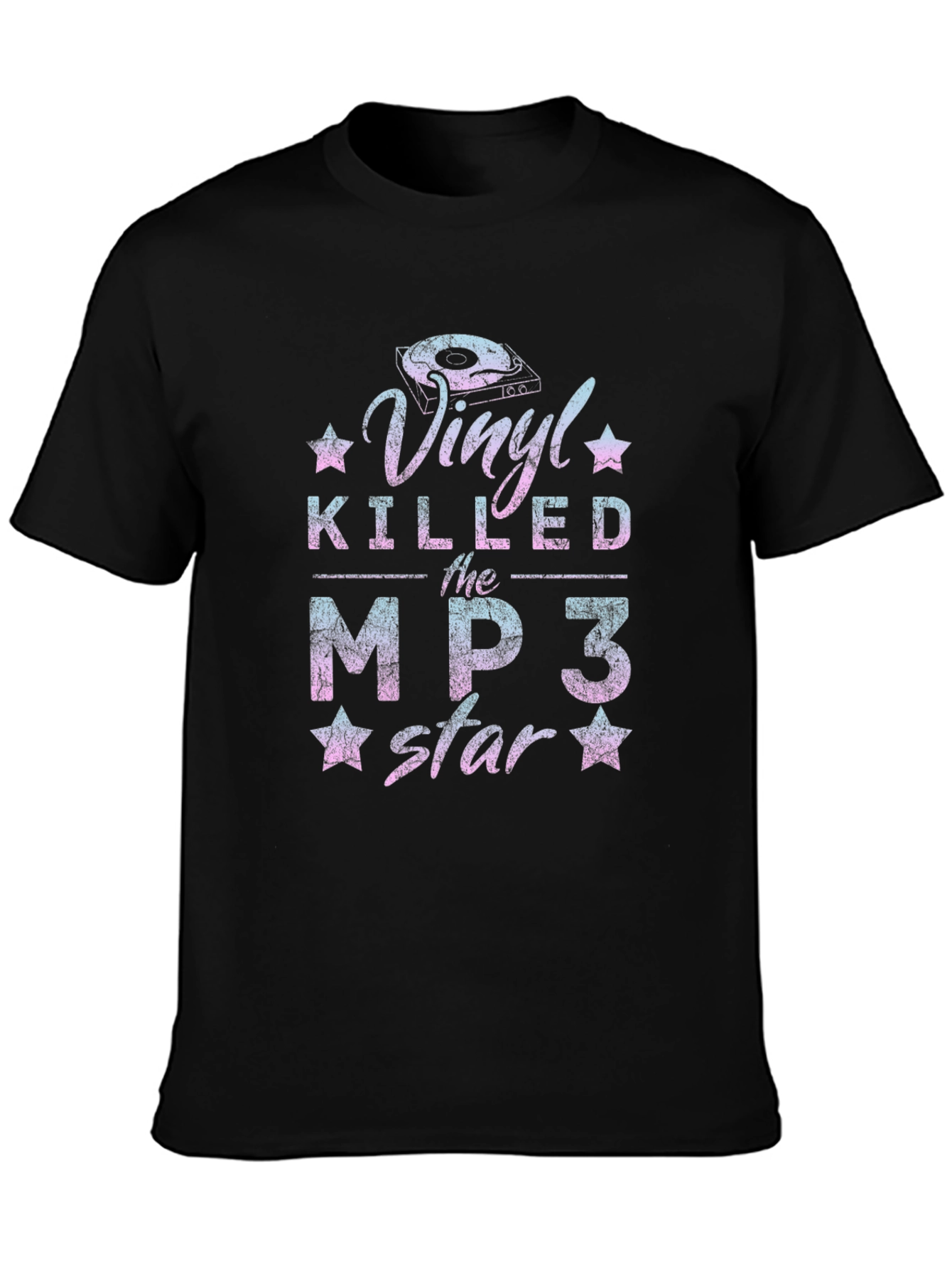 Vinyl Killed the MP3 Star Graphic T-Shirt