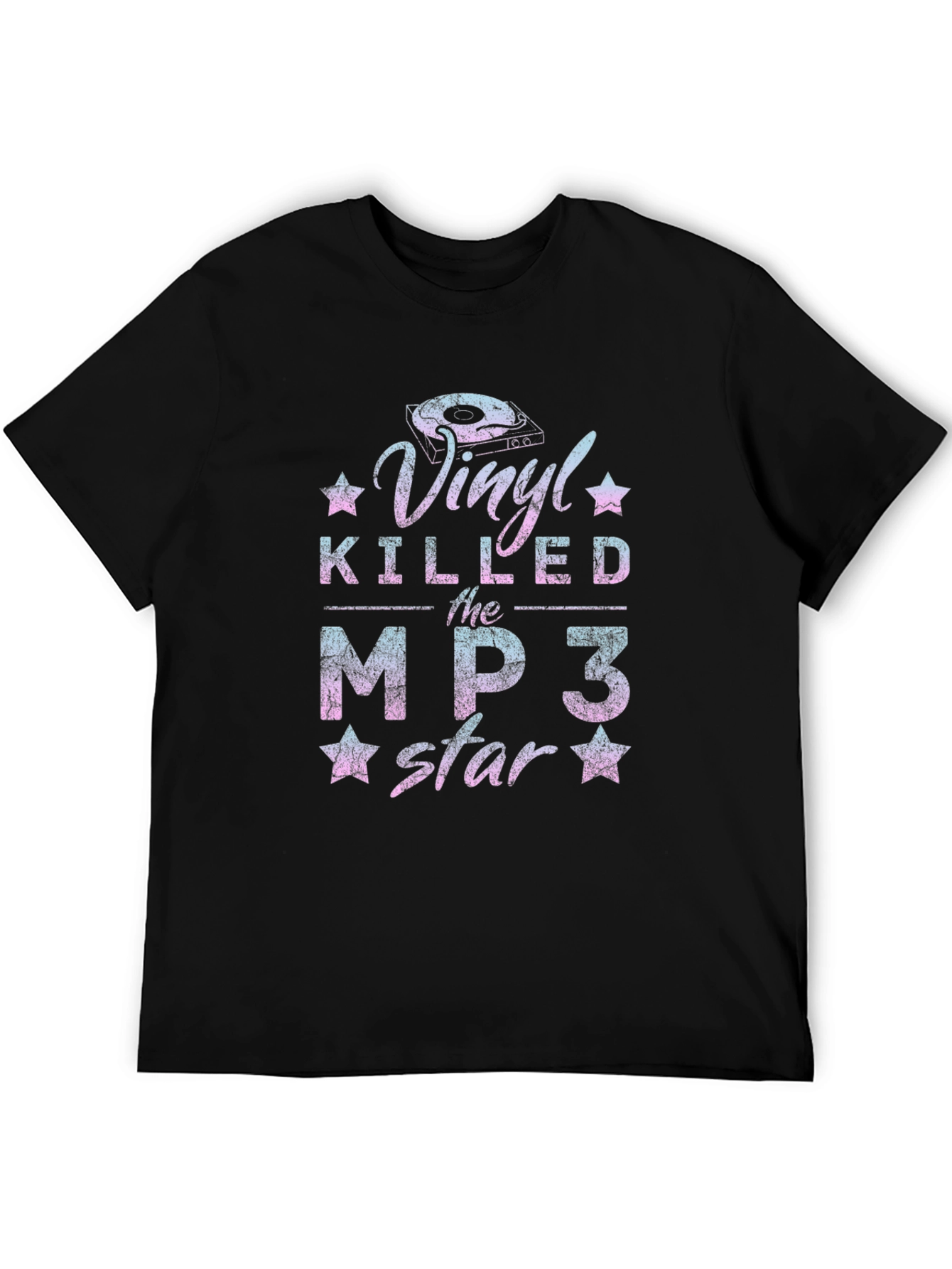 Vinyl Killed the MP3 Star Graphic T-Shirt