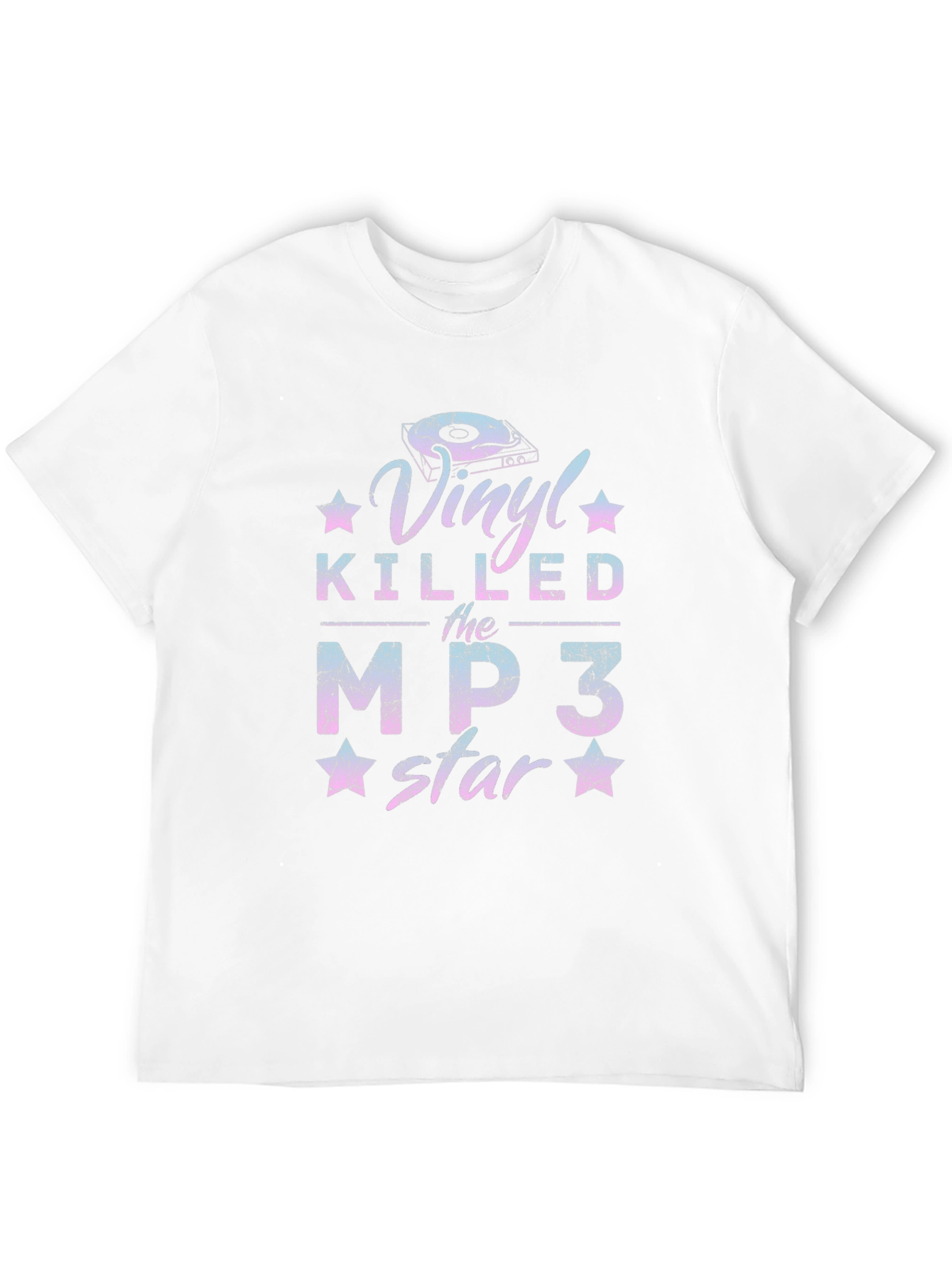 Vinyl Killed the MP3 Star Graphic T-Shirt