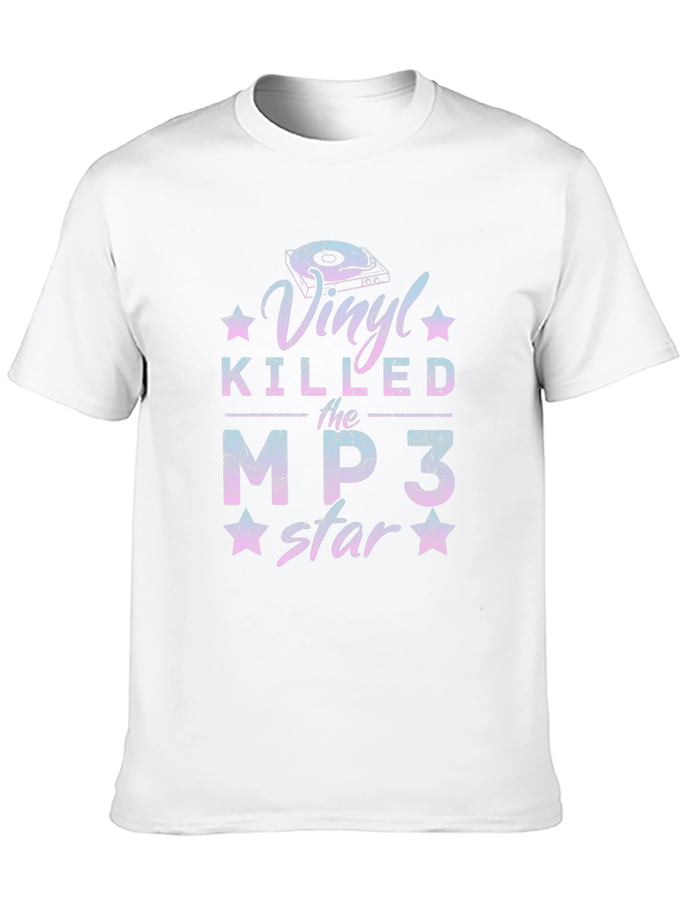 Vinyl Killed the MP3 Star Graphic T-Shirt