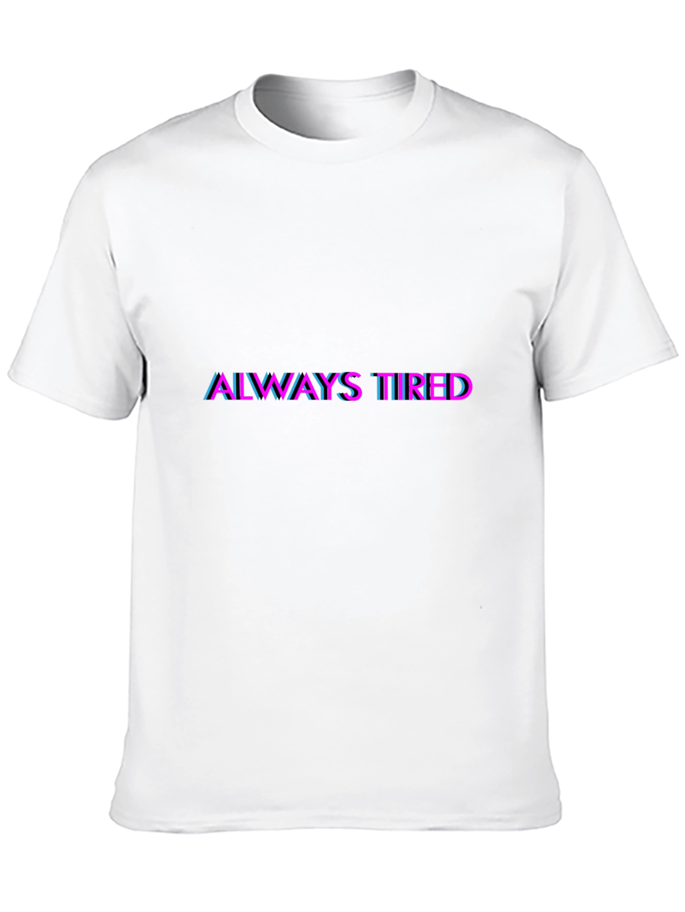 Always Tired Graphic Tee - Black Cotton Blend Shirt