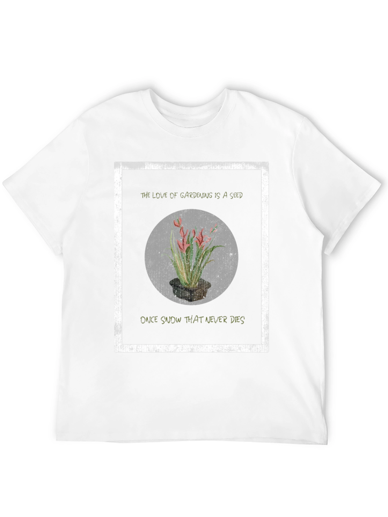 Gardening Seed Black Graphic T-Shirt