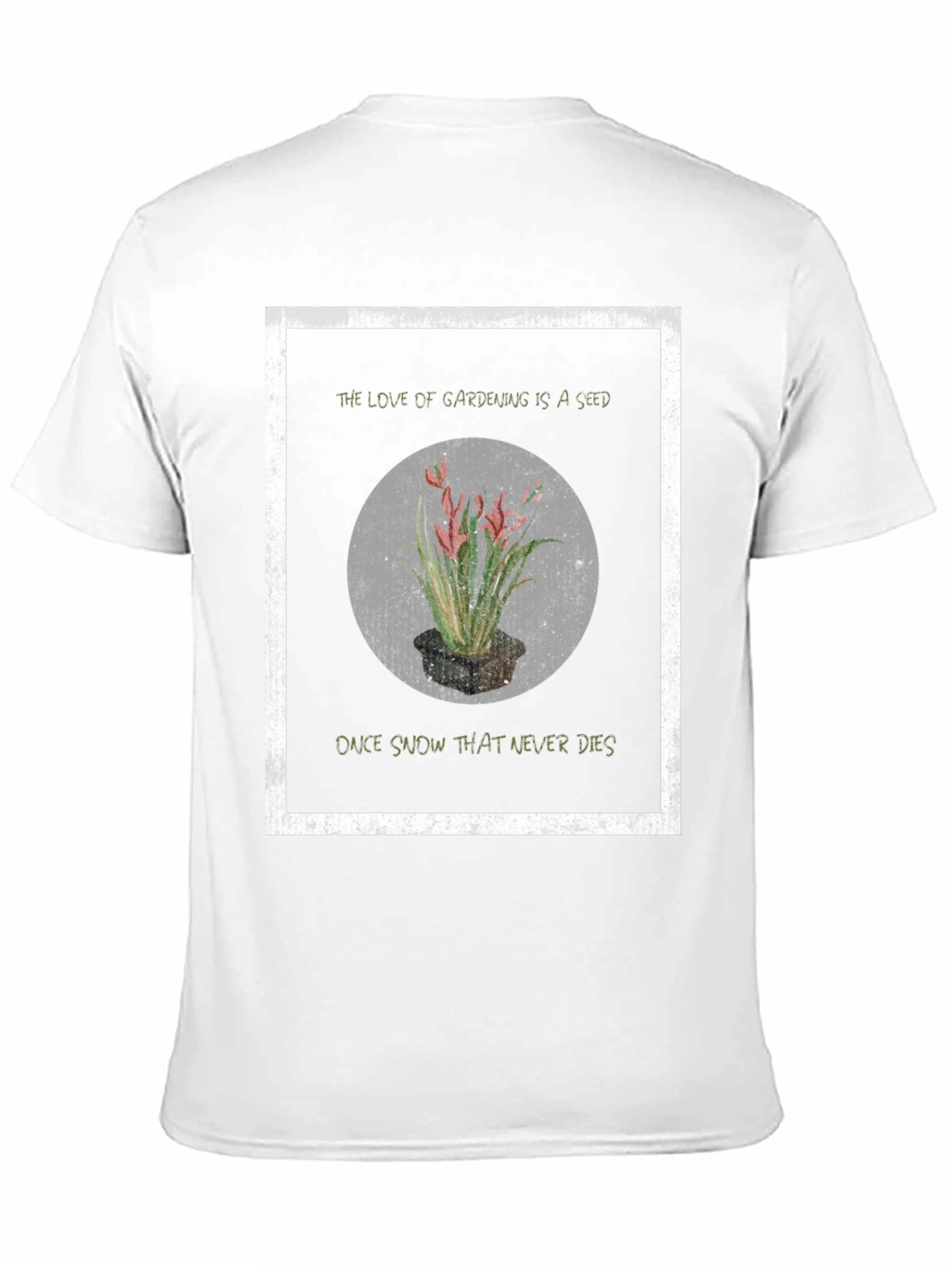 Gardening Seed Black Graphic T-Shirt