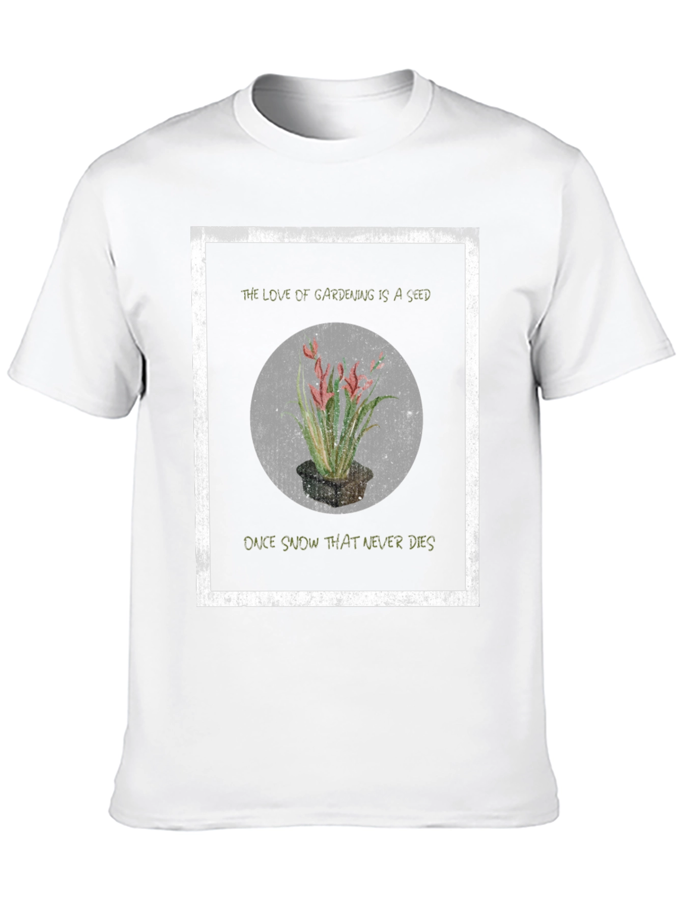 Gardening Seed Black Graphic T-Shirt