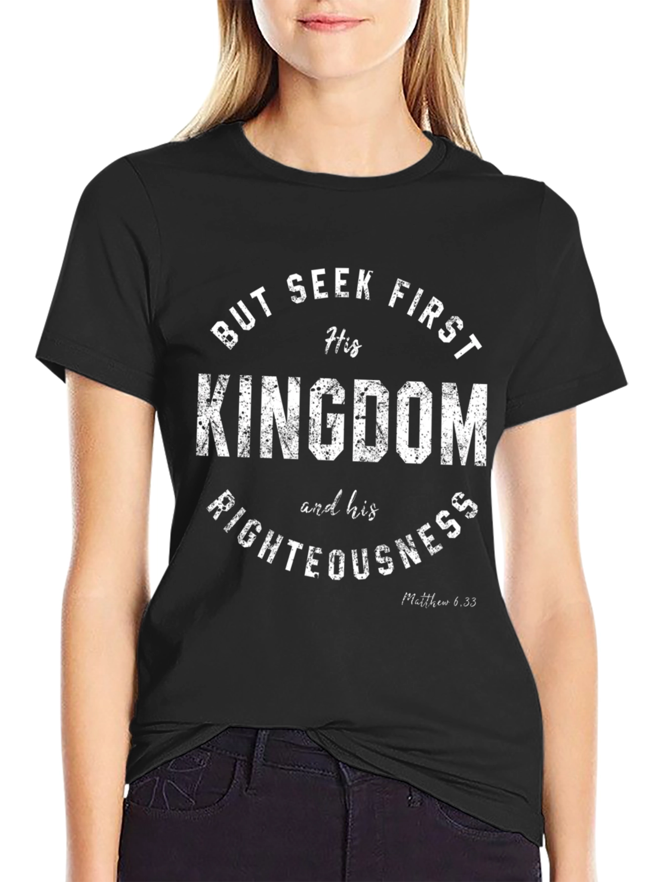 Seek First His Kingdom T-Shirt - Christian Apparel