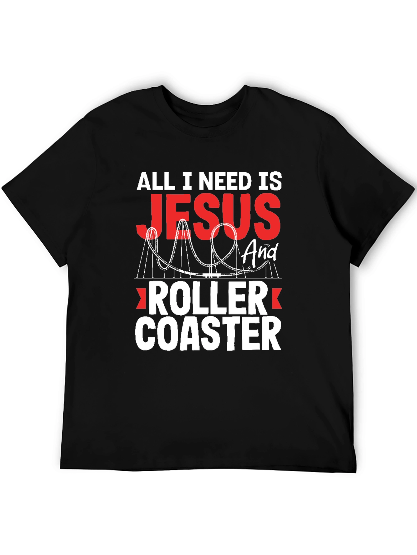 Jesus and Roller Coaster T-Shirt