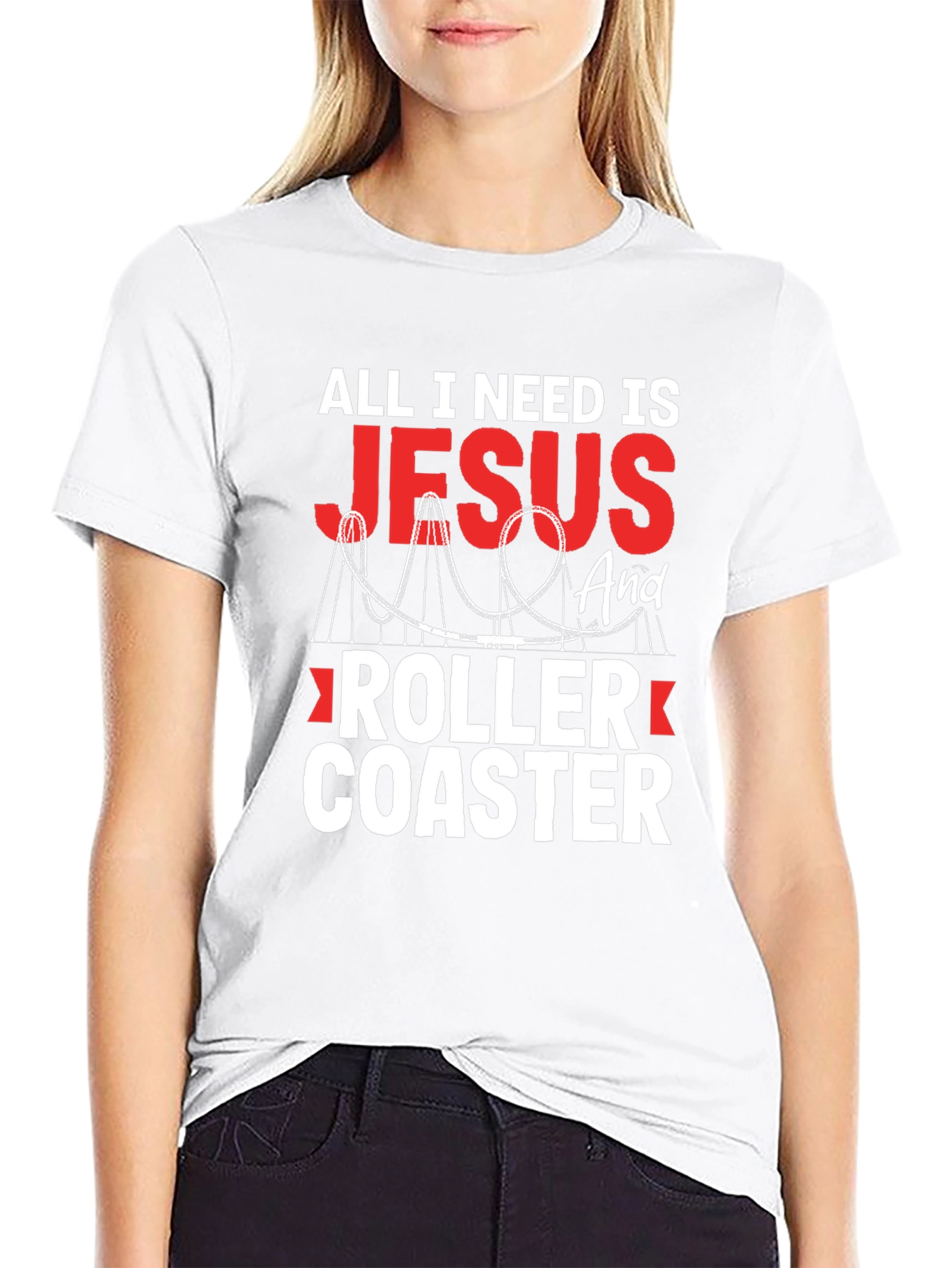 Jesus and Roller Coaster T-Shirt