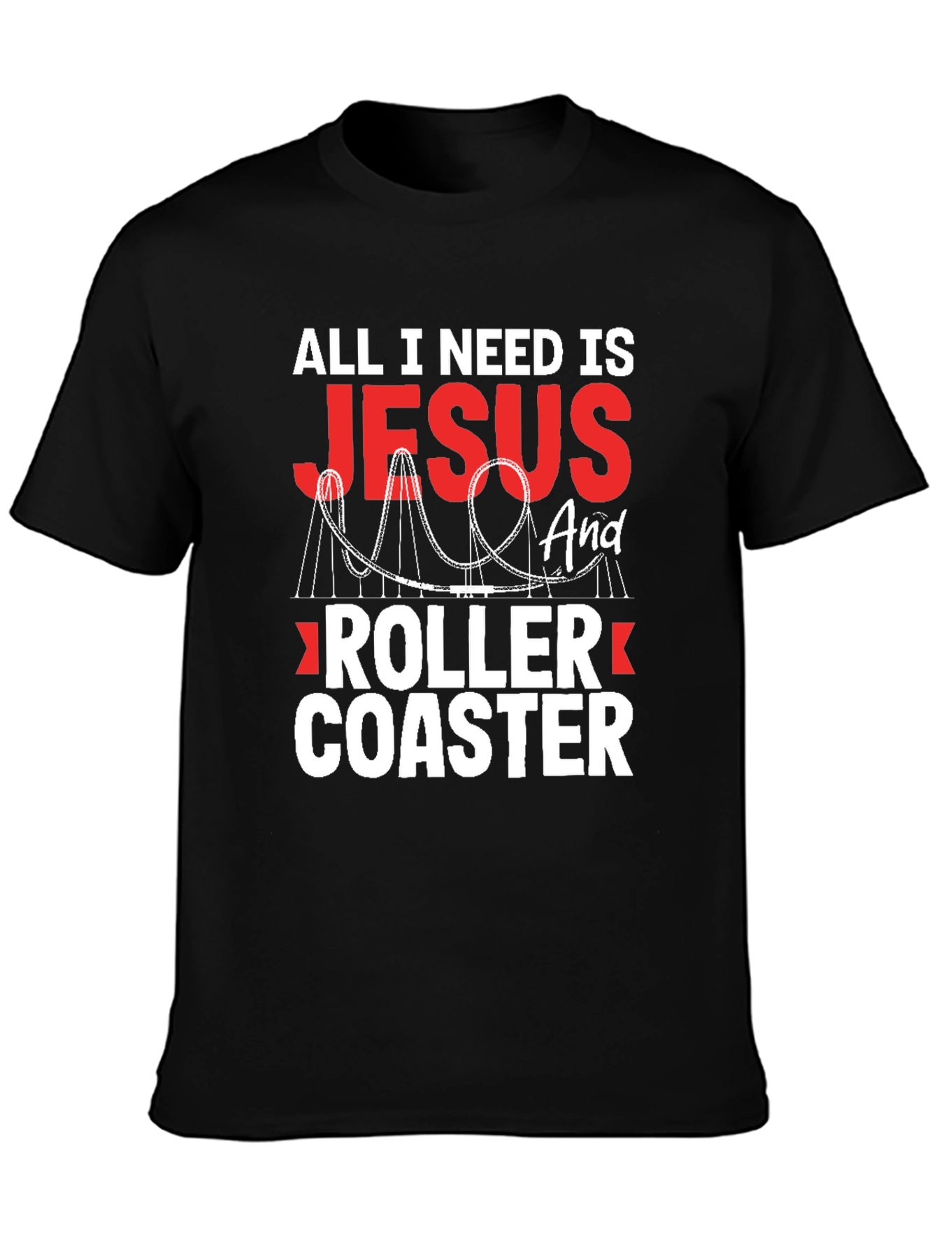 Jesus and Roller Coaster T-Shirt