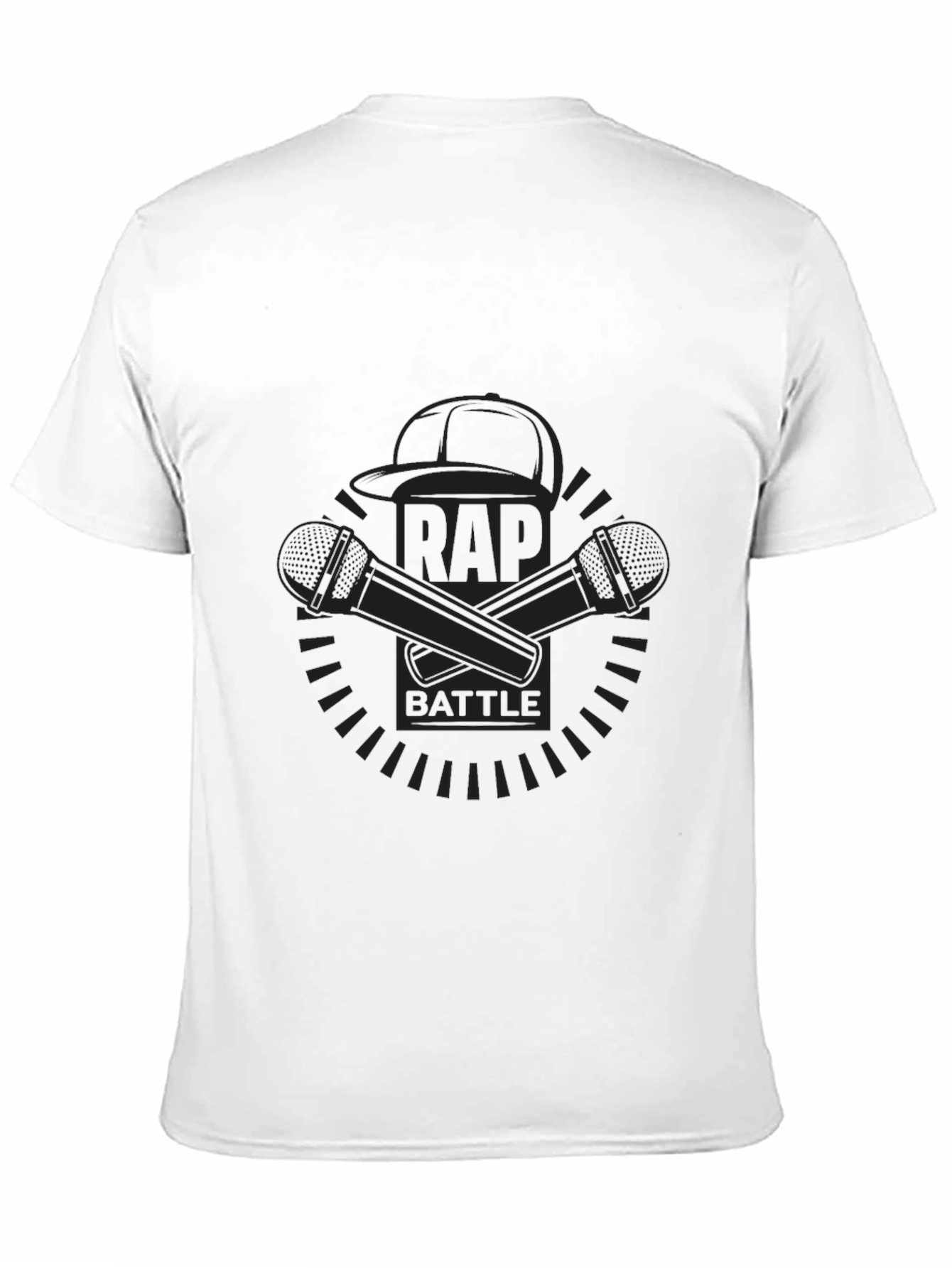 Rap Battle Graphic T-Shirt - Black