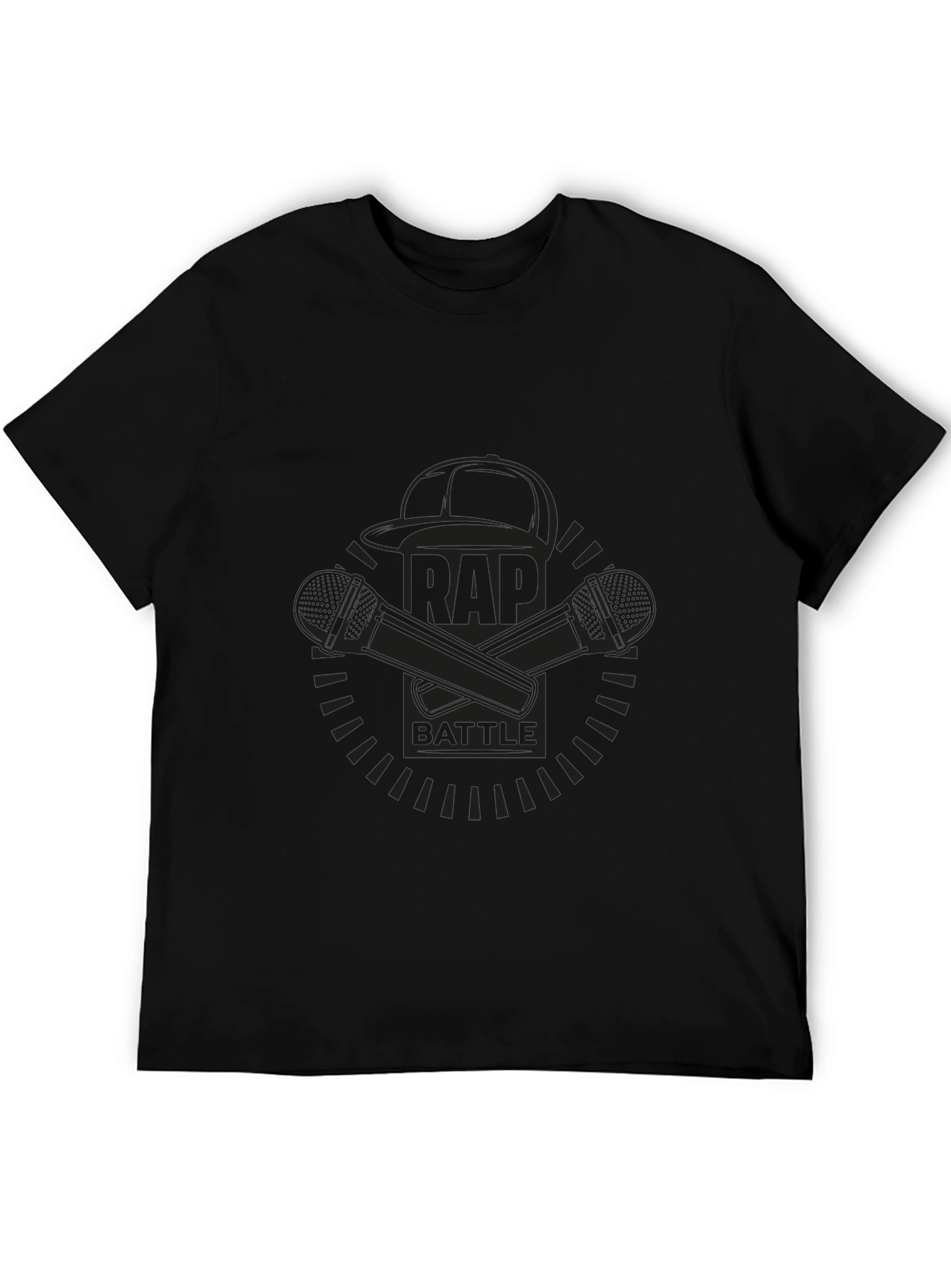 Rap Battle Graphic T-Shirt - Black