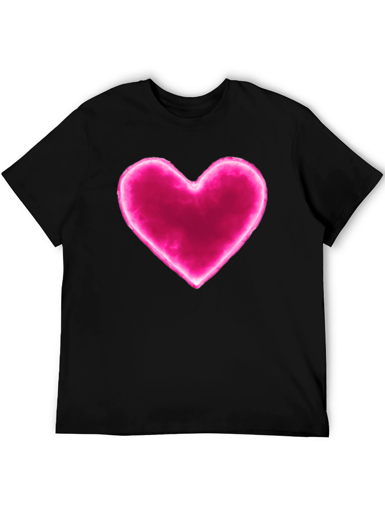 Heart Graphic Black Tee - Modern Love T-Shirt