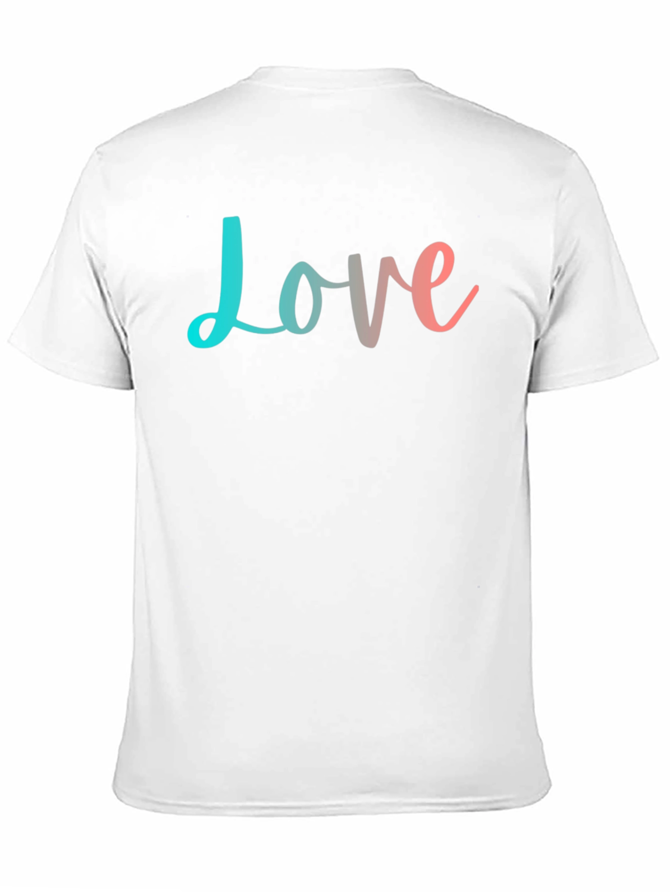 Love T-Shirt - Trendy Gradient Design - Black