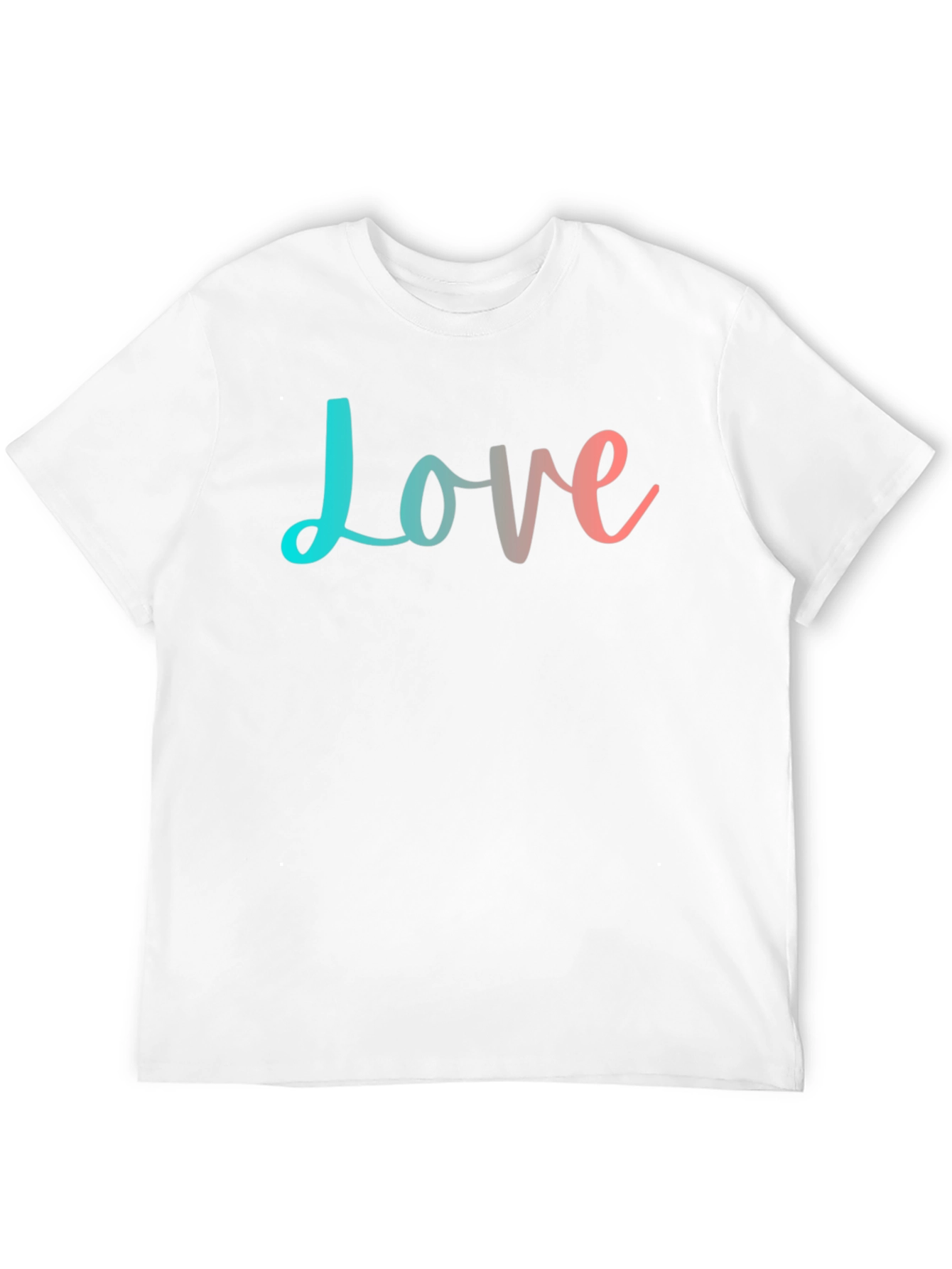 Love T-Shirt - Trendy Gradient Design - Black