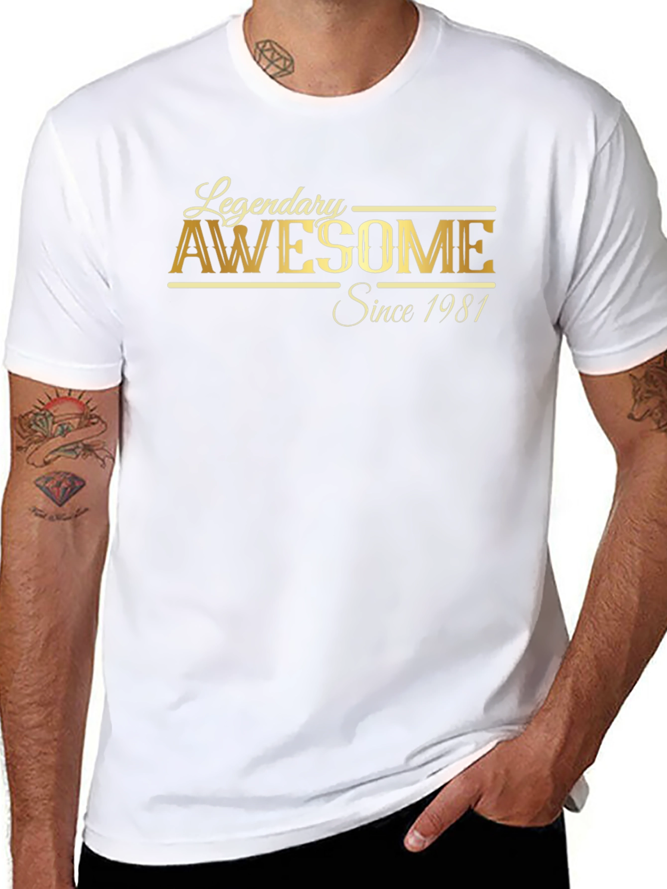 Legendary Awesome Since 1981 Black T-Shirt