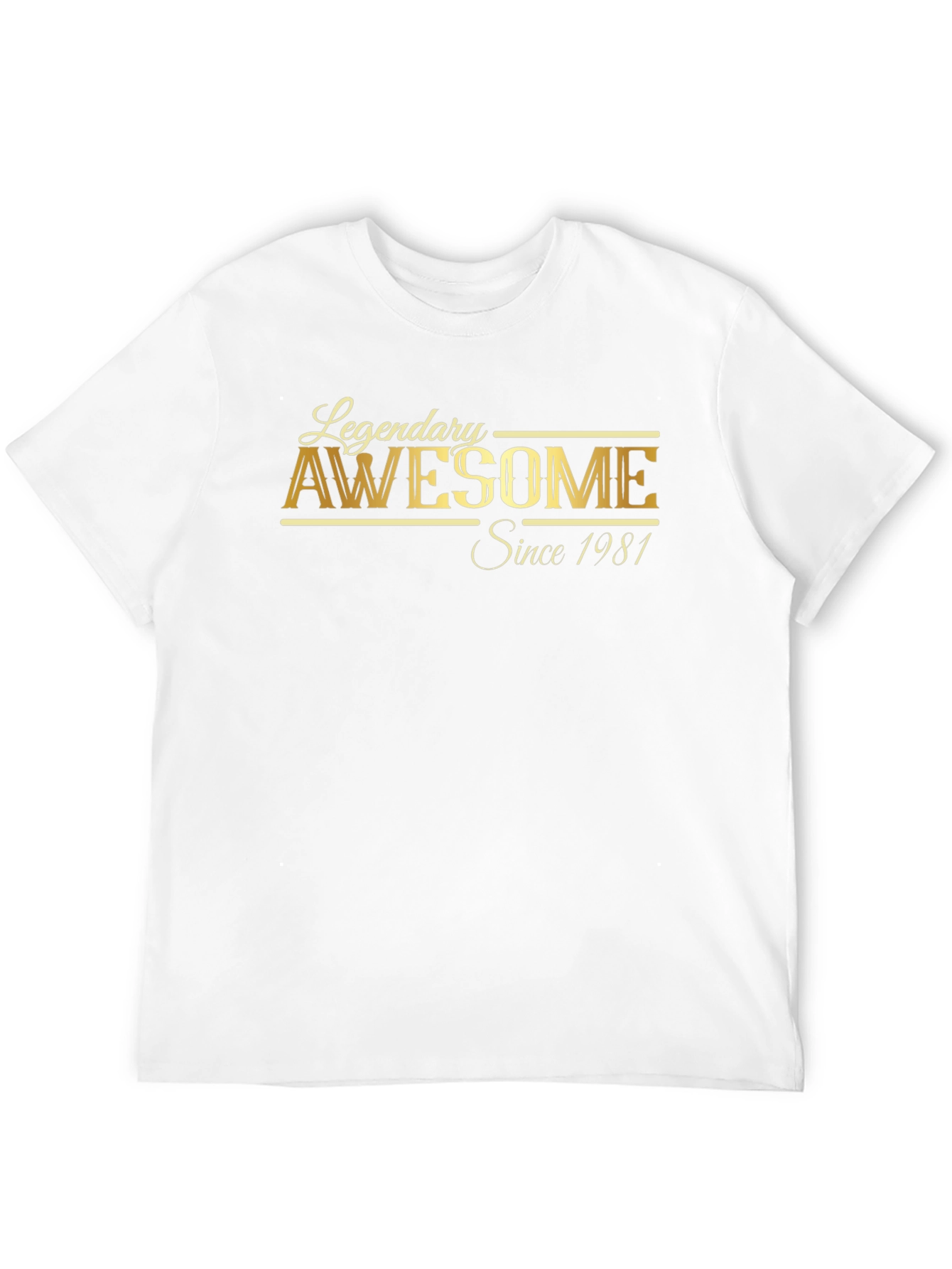 Legendary Awesome Since 1981 Black T-Shirt