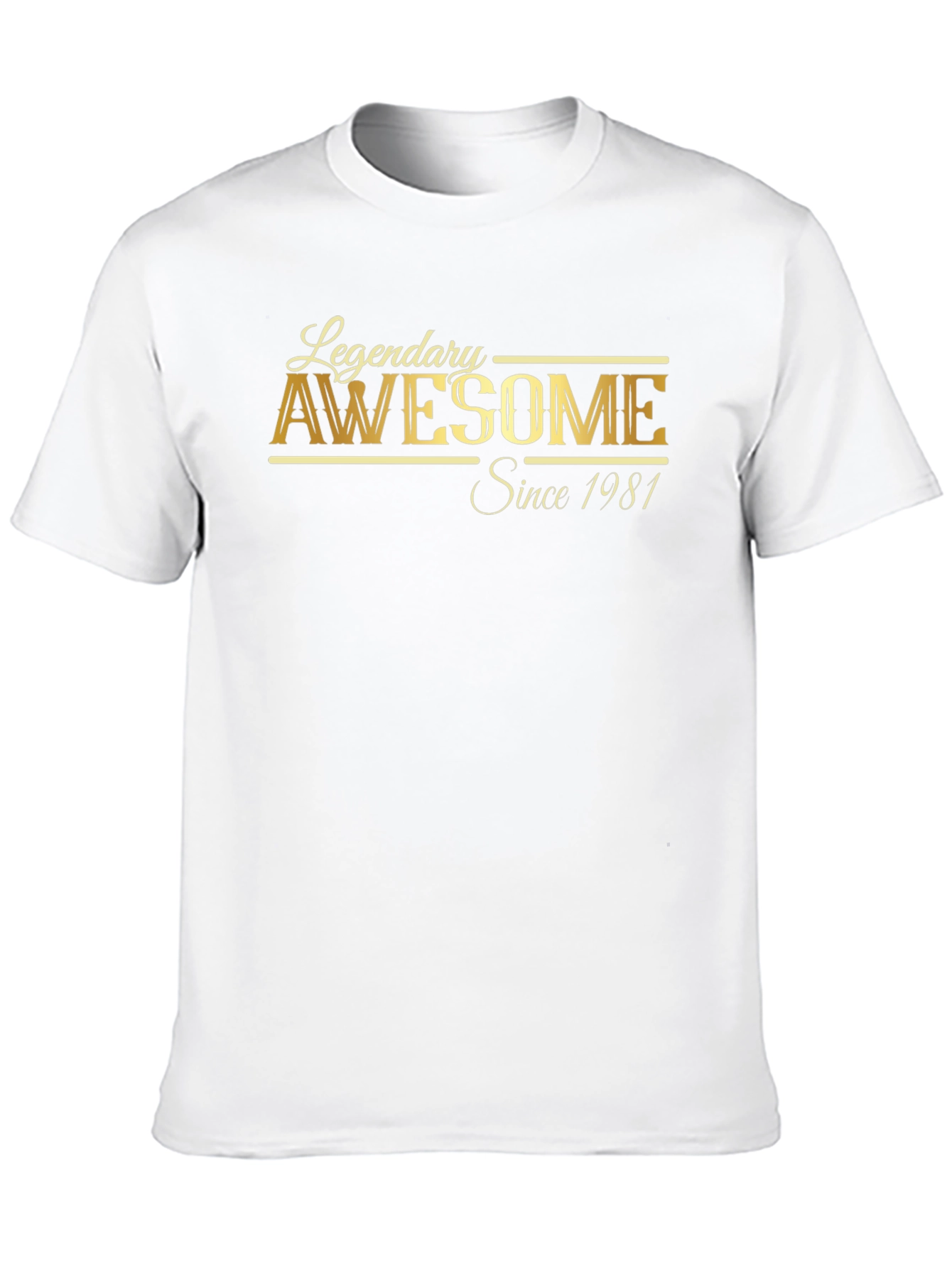 Legendary Awesome Since 1981 Black T-Shirt