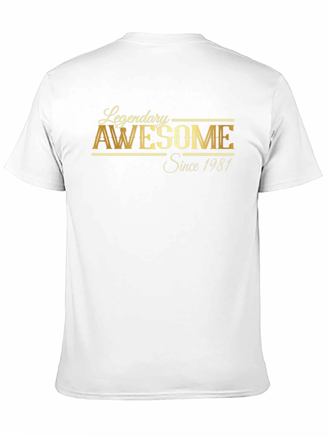 Legendary Awesome Since 1981 Black T-Shirt