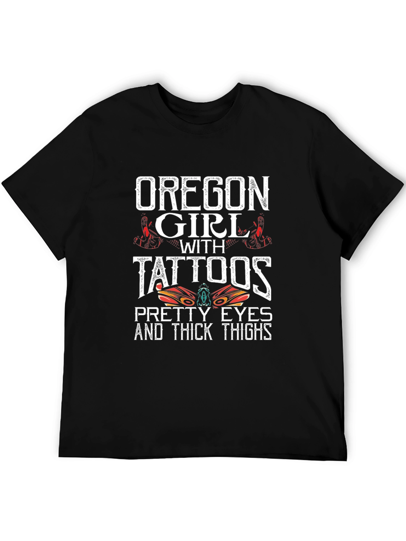 Oregon Girl with Tattoos Graphic T-Shirt