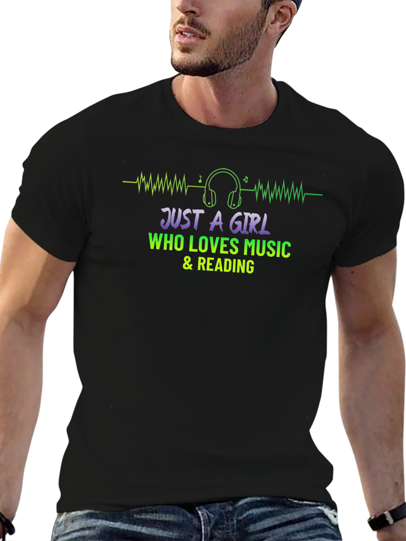 Just A Girl Who Loves Music & Reading T-Shirt