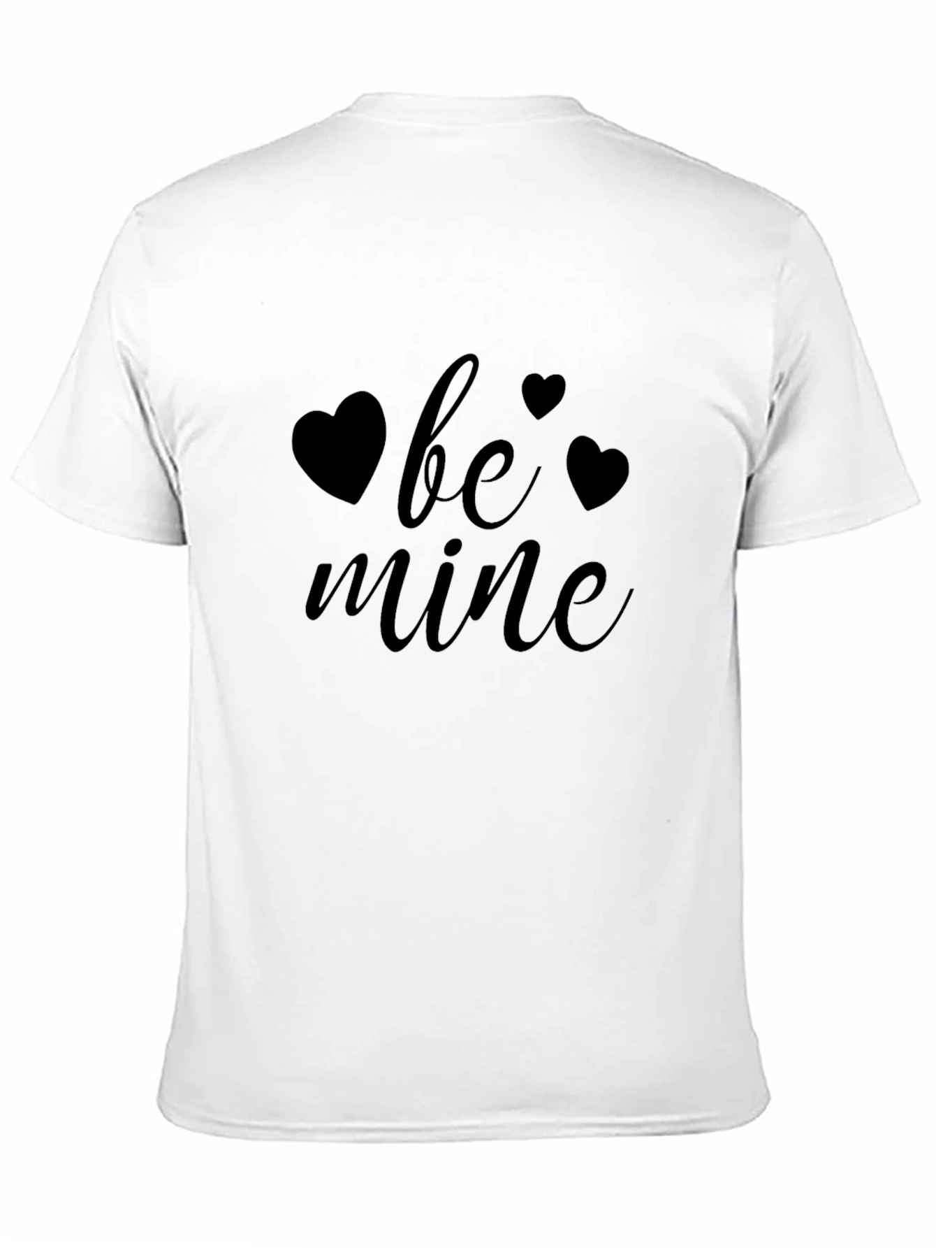 Be Mine Valentines Day Black T-Shirt