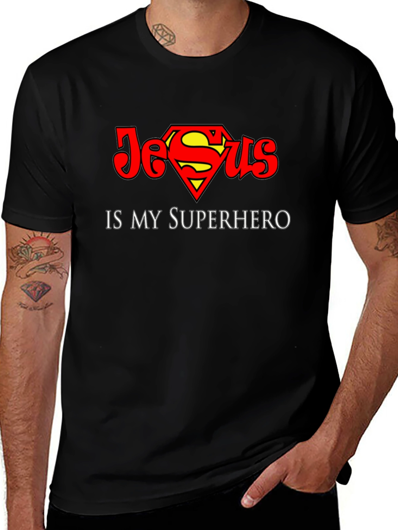 Jesus is My Superhero T-Shirt - Christian Faith Tee