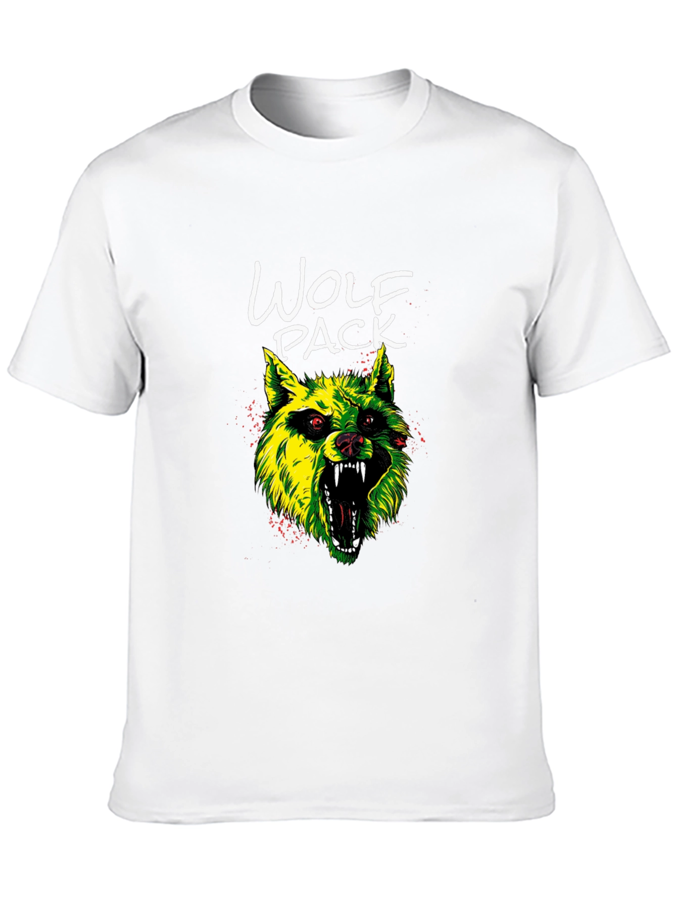 Wolf Pack Graphic Tee - Mens Black T-Shirt