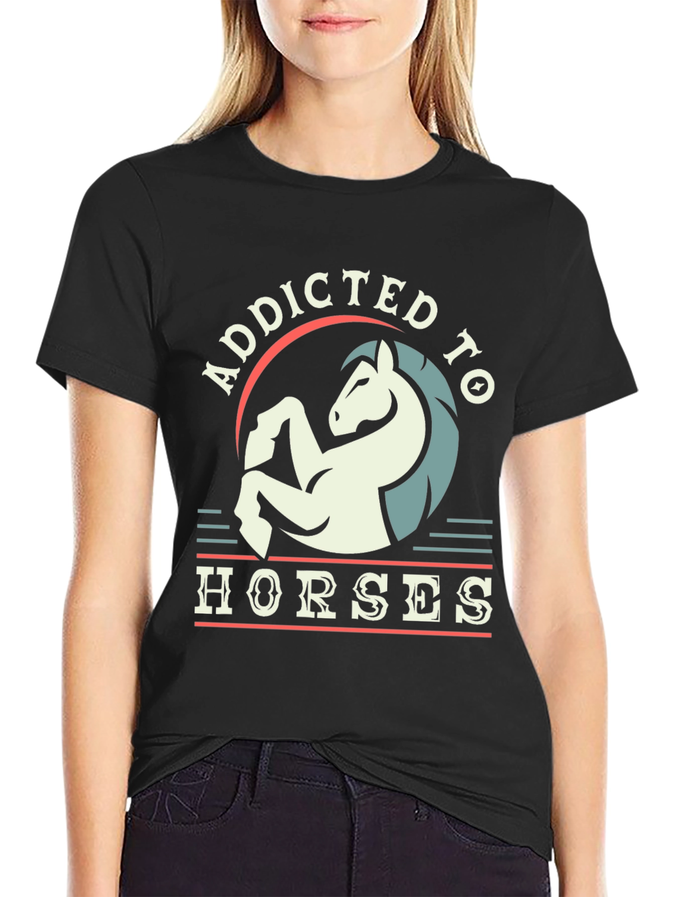 Addicted to Horses Graphic Tee