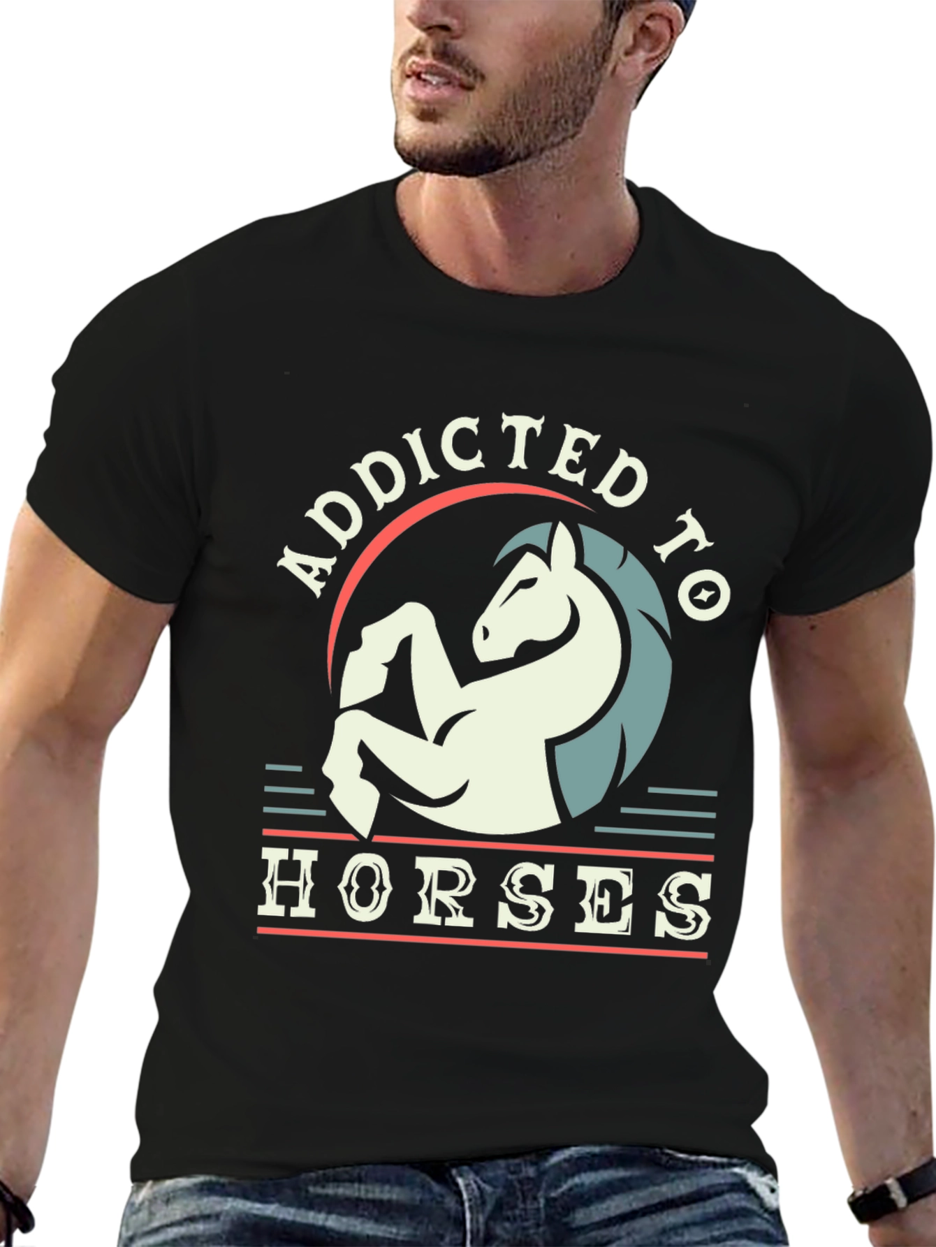 Addicted to Horses Graphic Tee