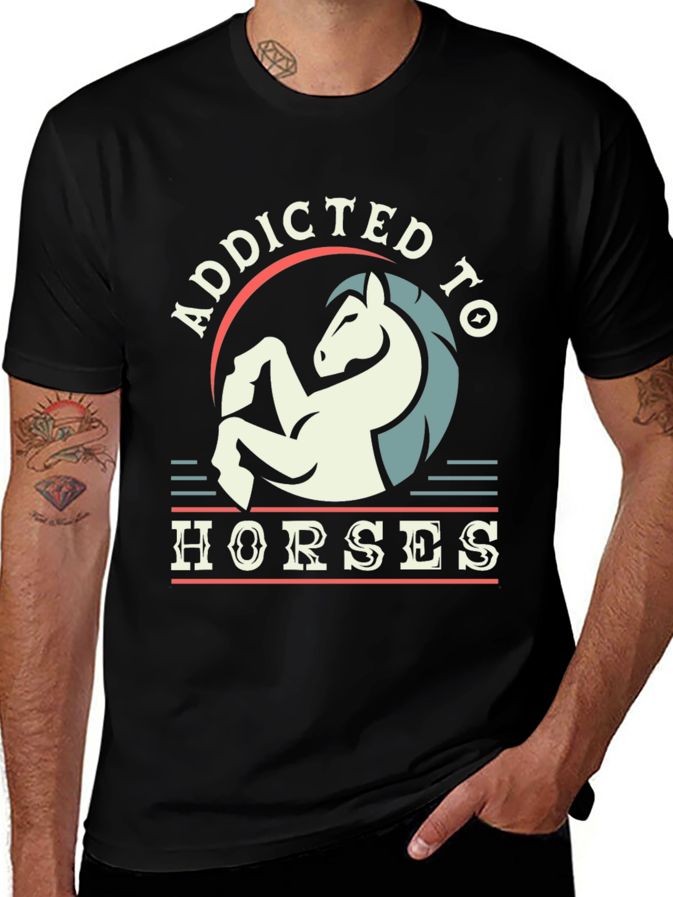 Addicted to Horses Graphic Tee