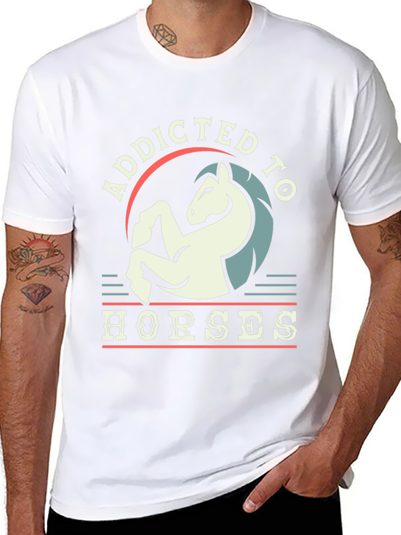 Addicted to Horses Graphic Tee