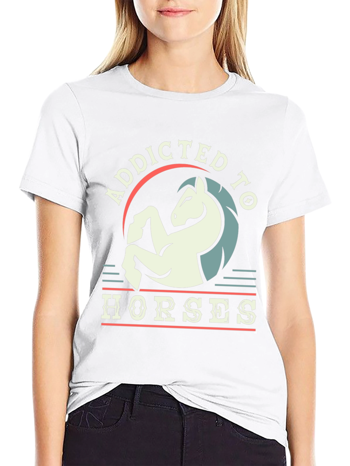 Addicted to Horses Graphic Tee