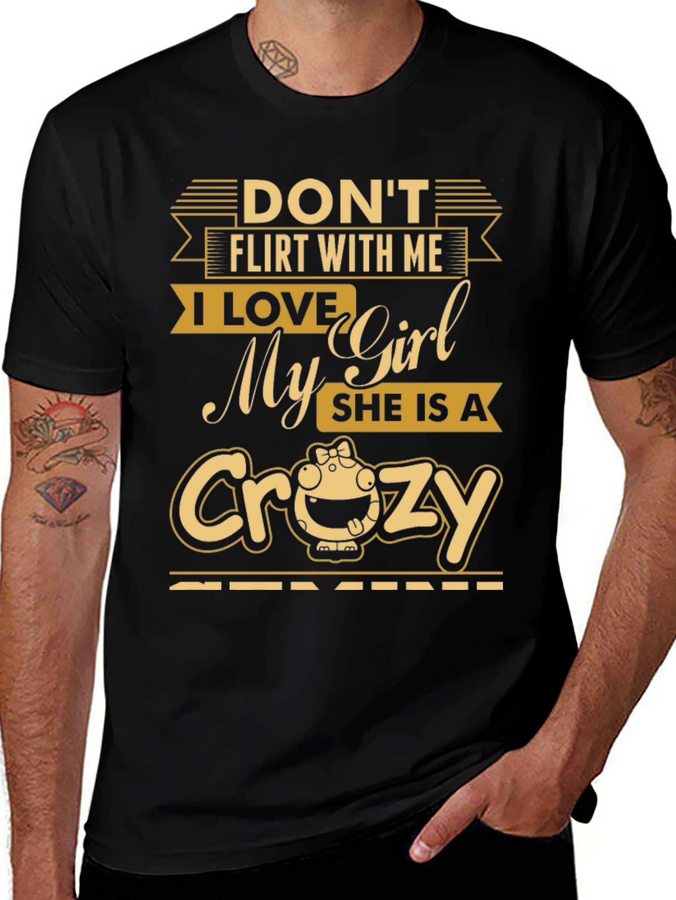 Dont Flirt T-Shirt - Crazy Girl Lover