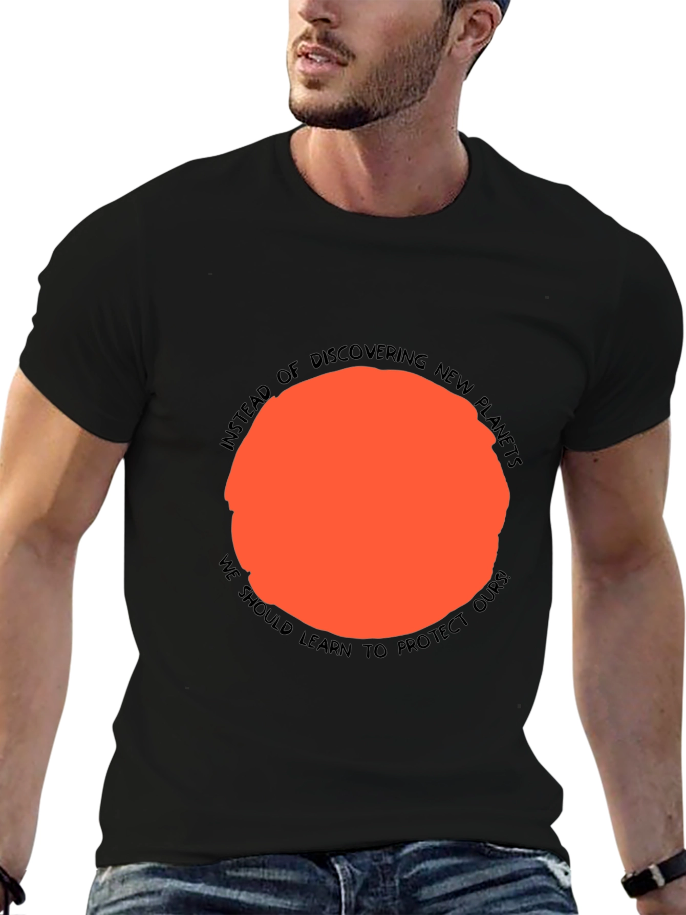 Protect Our Planet Graphic Tee - Black